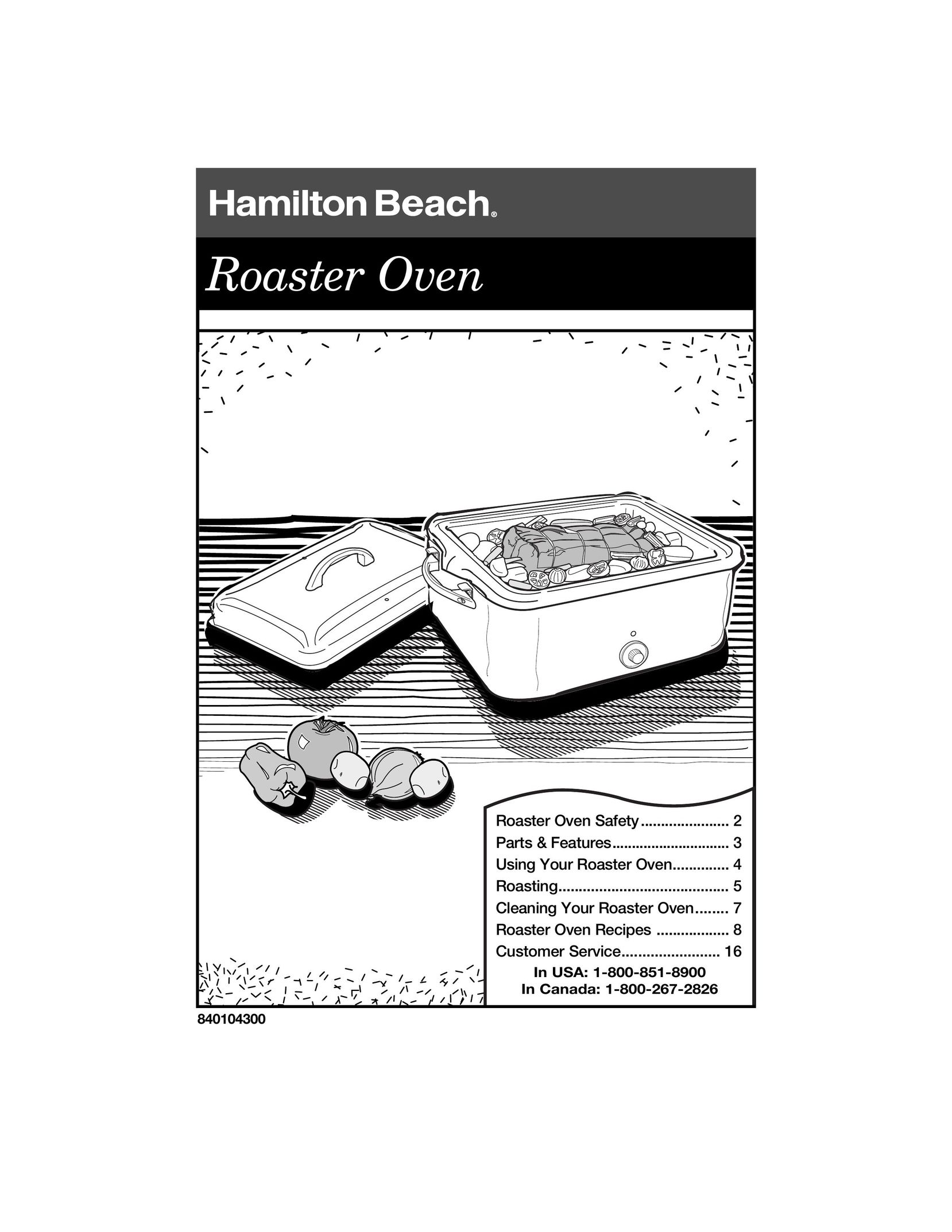 Hamilton Beach 840104300 Oven User Manual