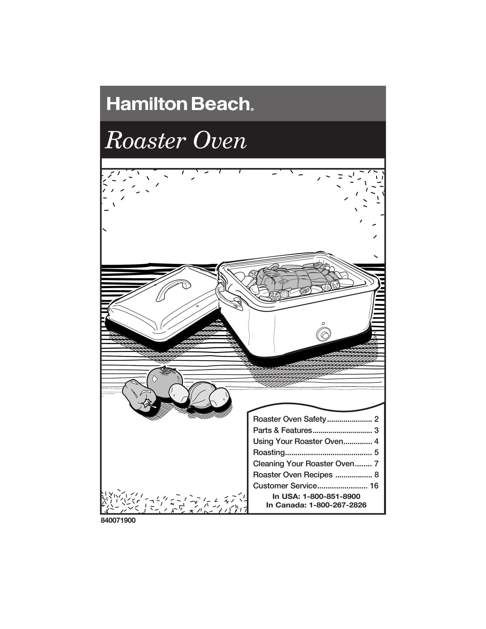 Hamilton Beach Roaster Oven Oven User Manual
