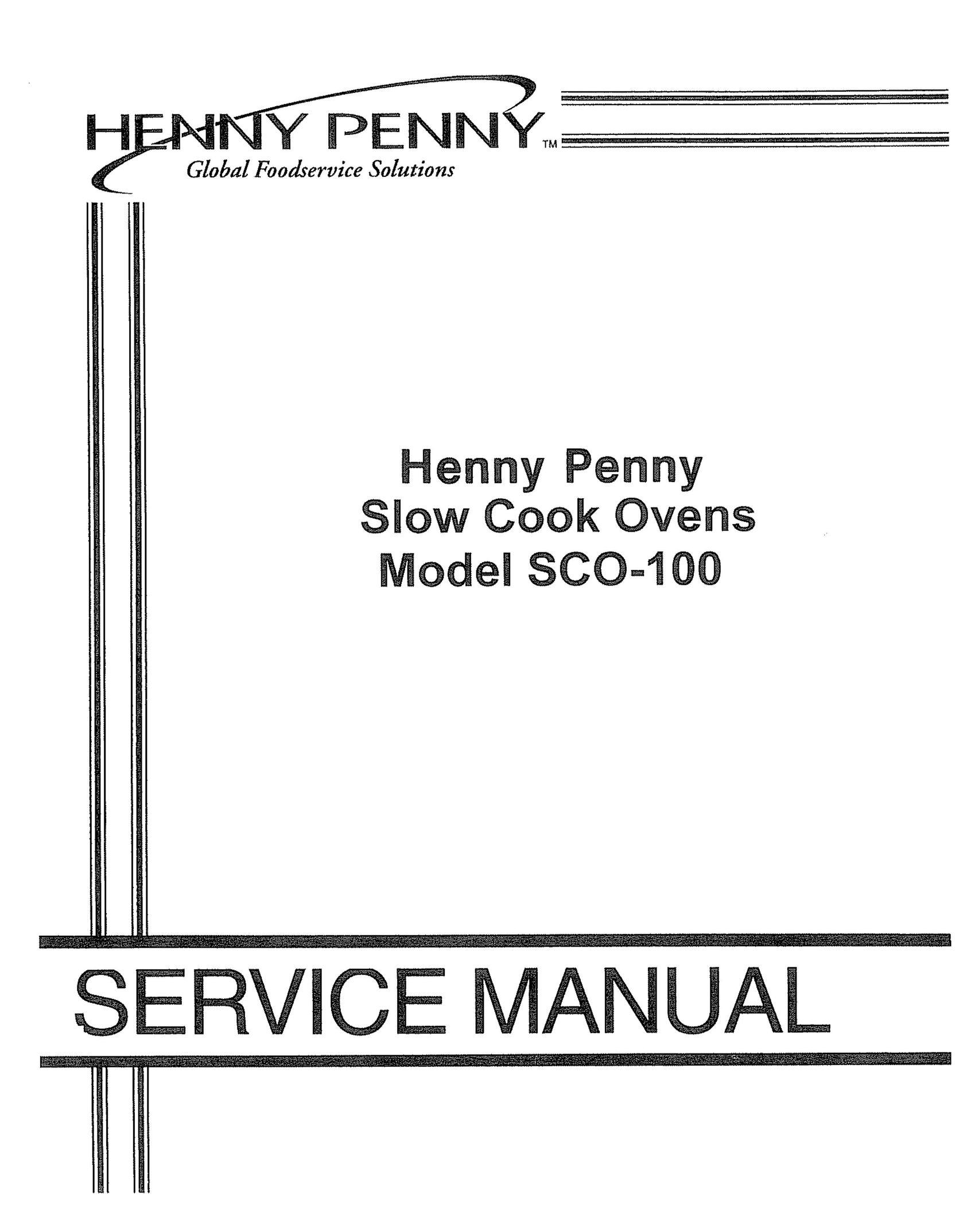 Henny Penny SCO-100 Oven User Manual