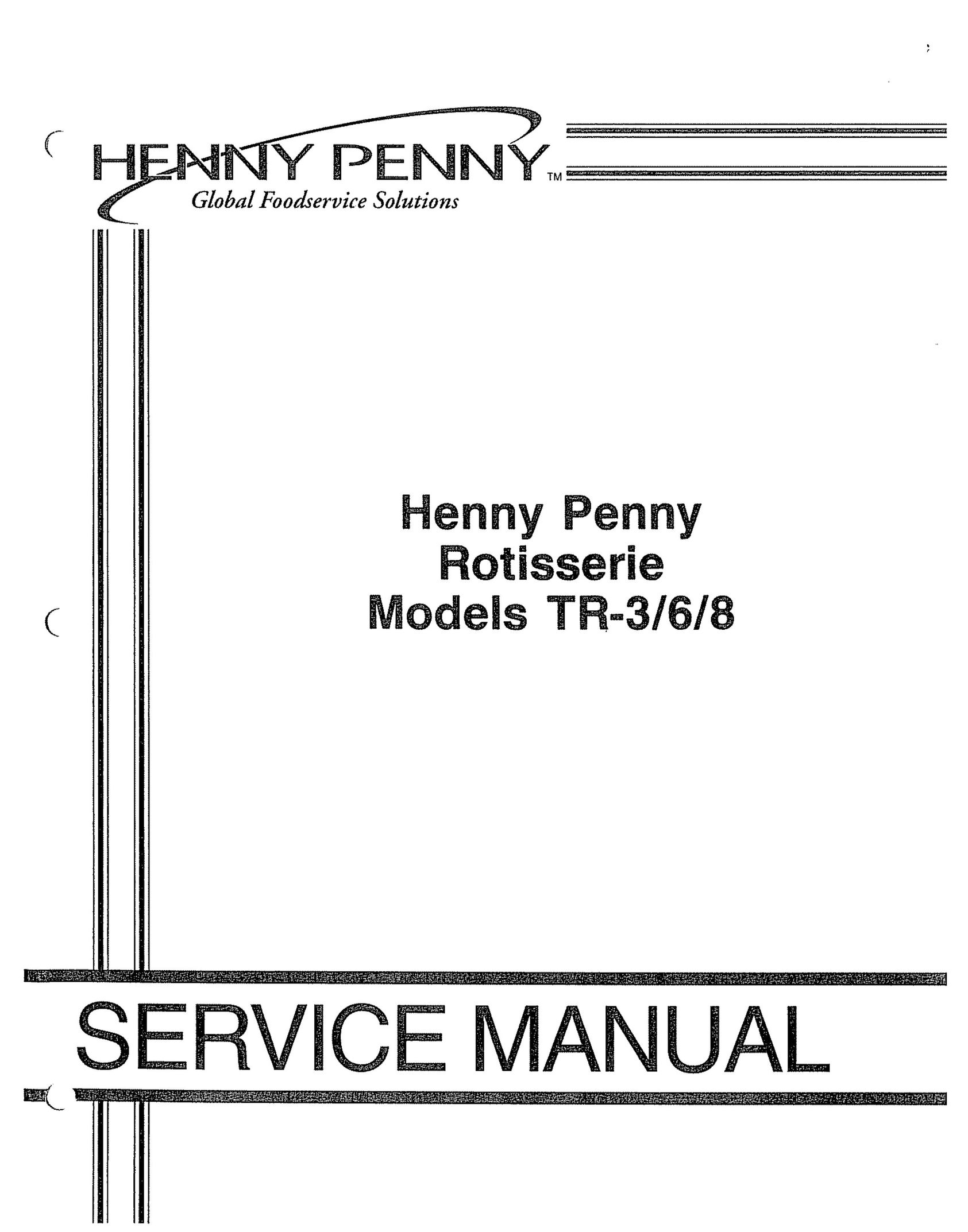 Henny Penny TR-3/6/8 Oven User Manual