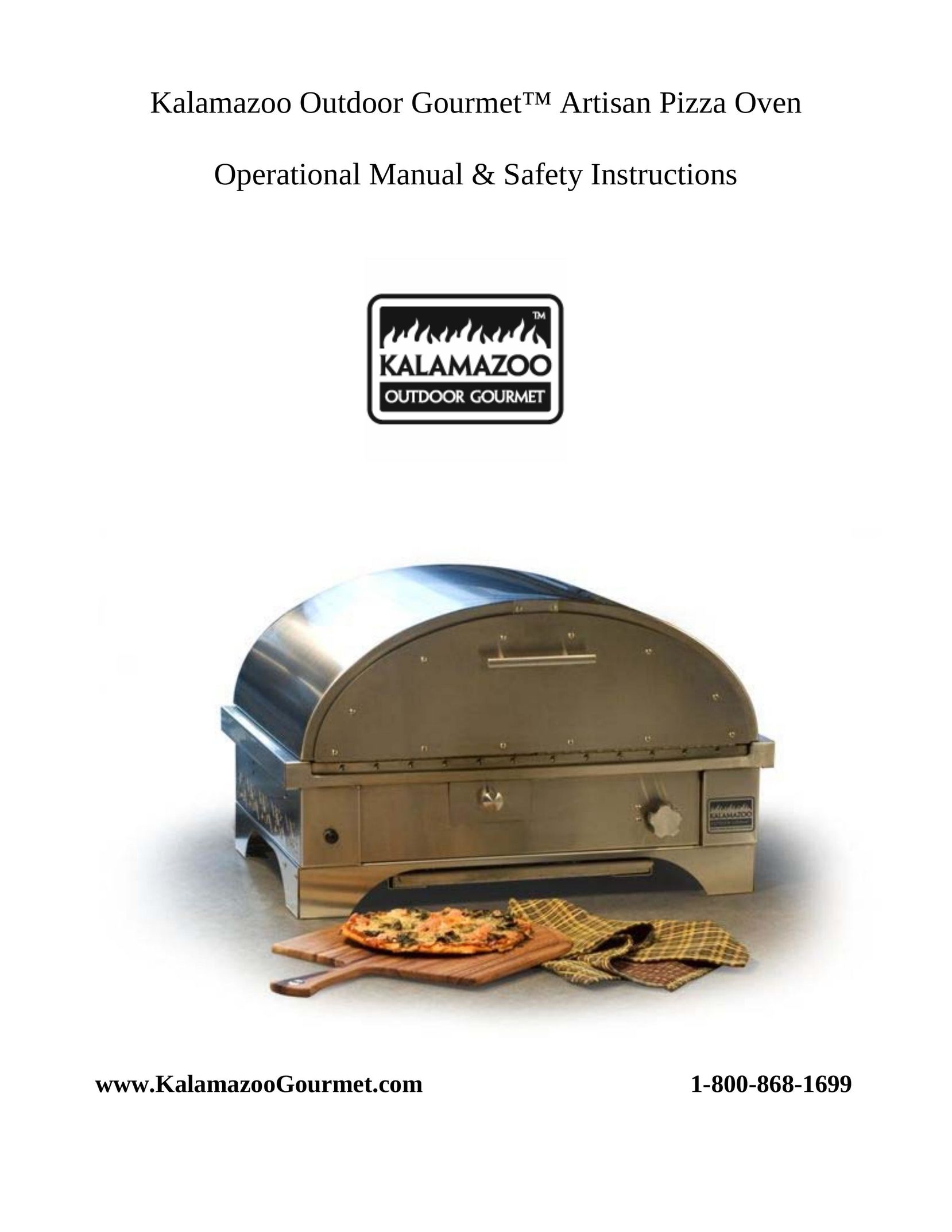 Kalamazoo Outdoor Gourmet Pizza Oven Oven User Manual