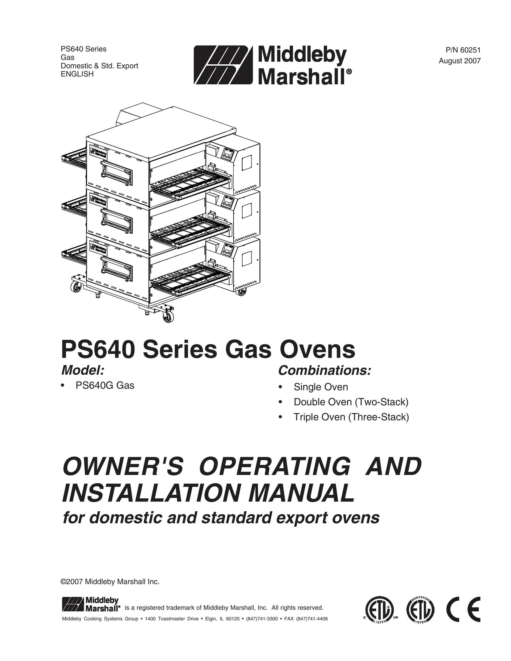 Karcher PS640G Oven User Manual