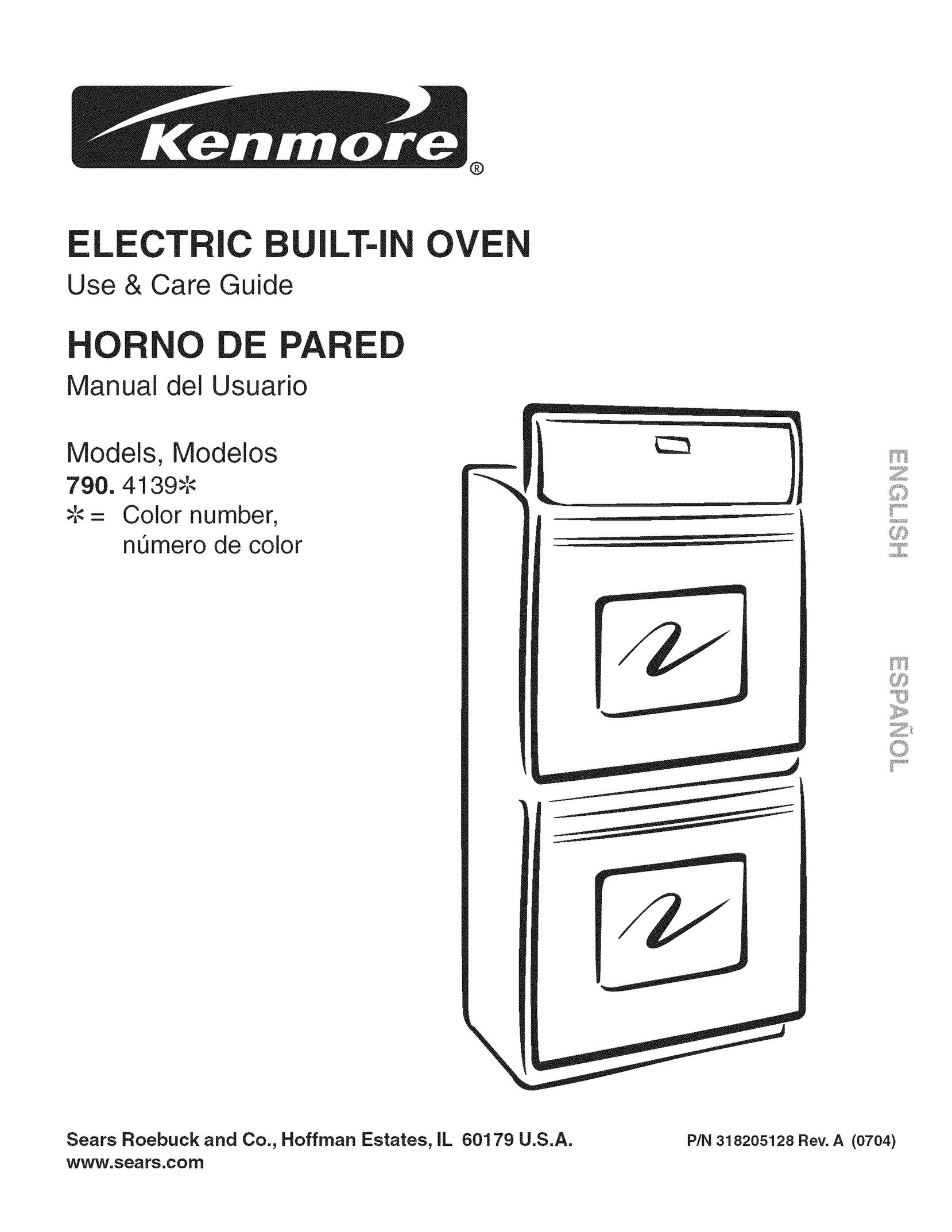 Kenmore 318205128 Oven User Manual