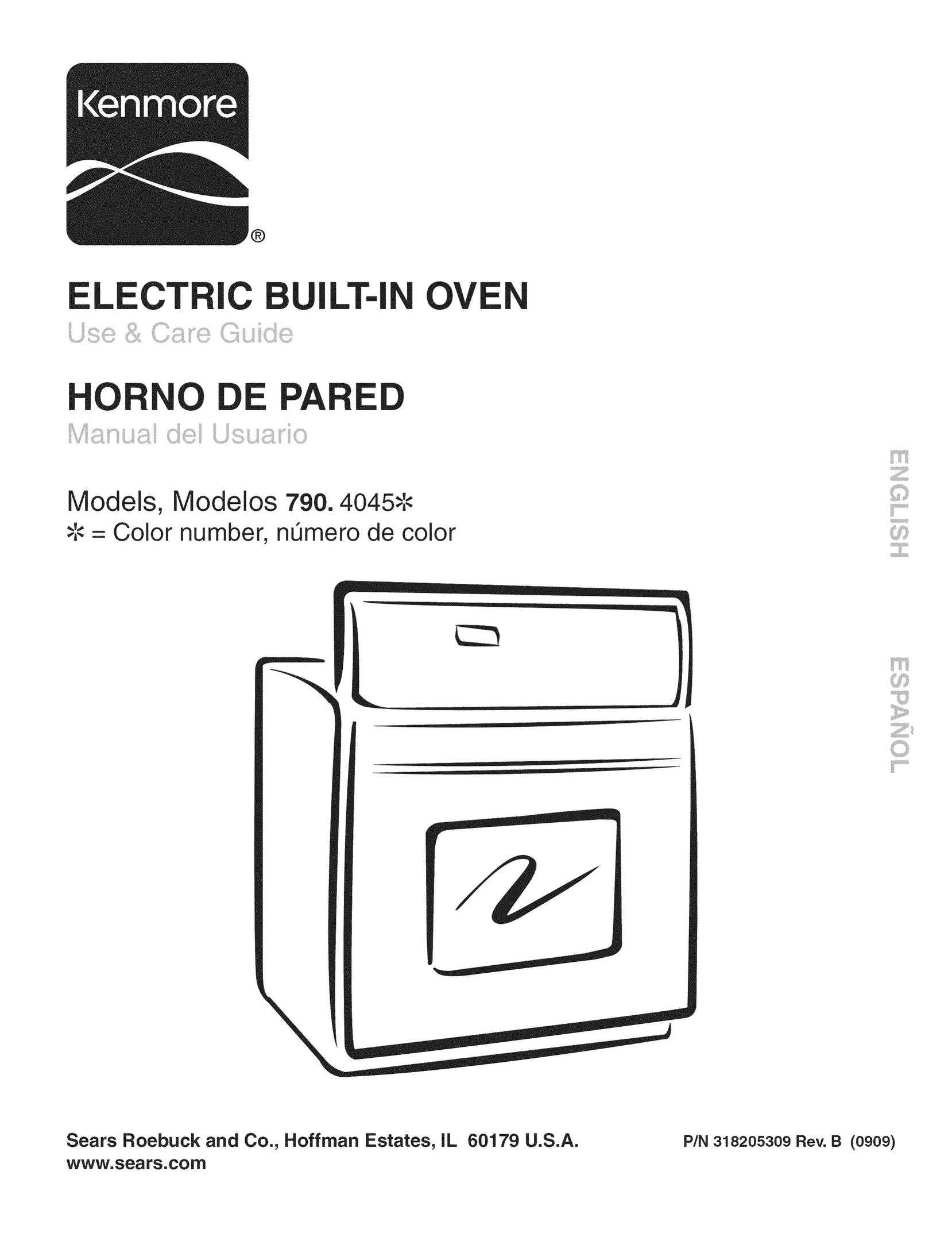 Kenmore 790. 4045 Oven User Manual
