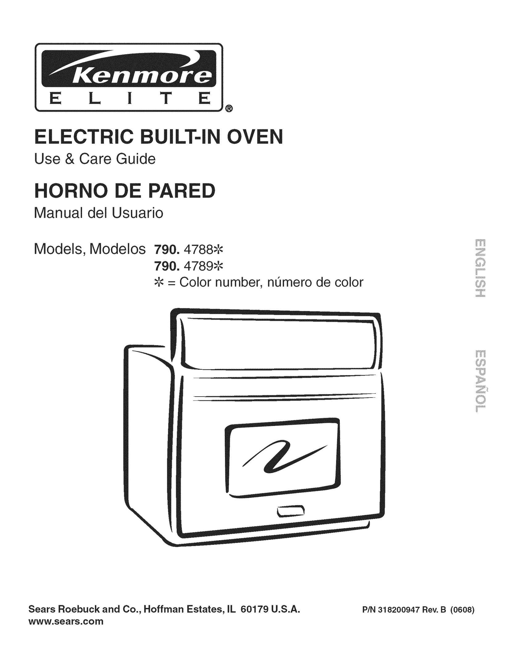 Kenmore 790. 4788 Oven User Manual