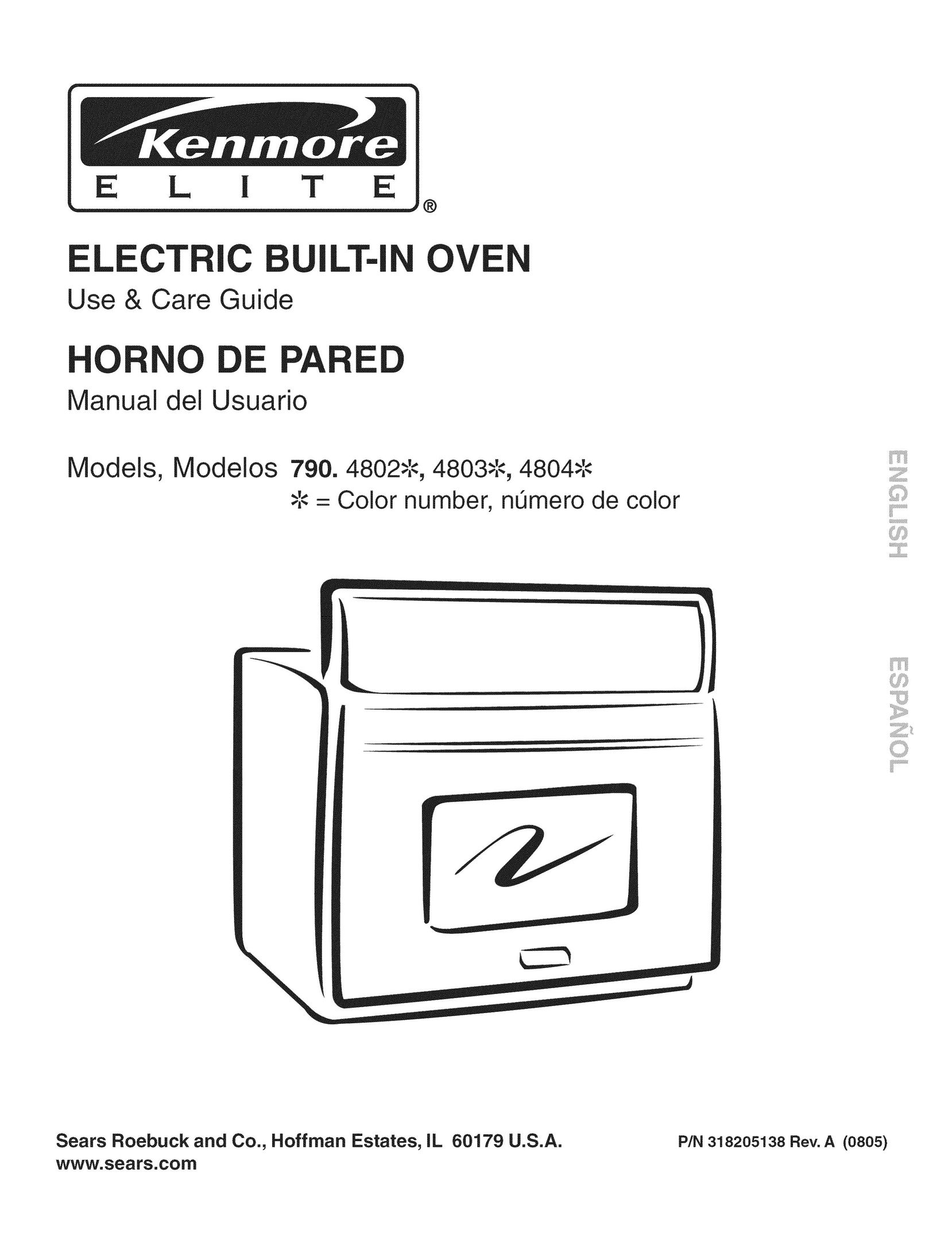 Kenmore 790.4802 Oven User Manual
