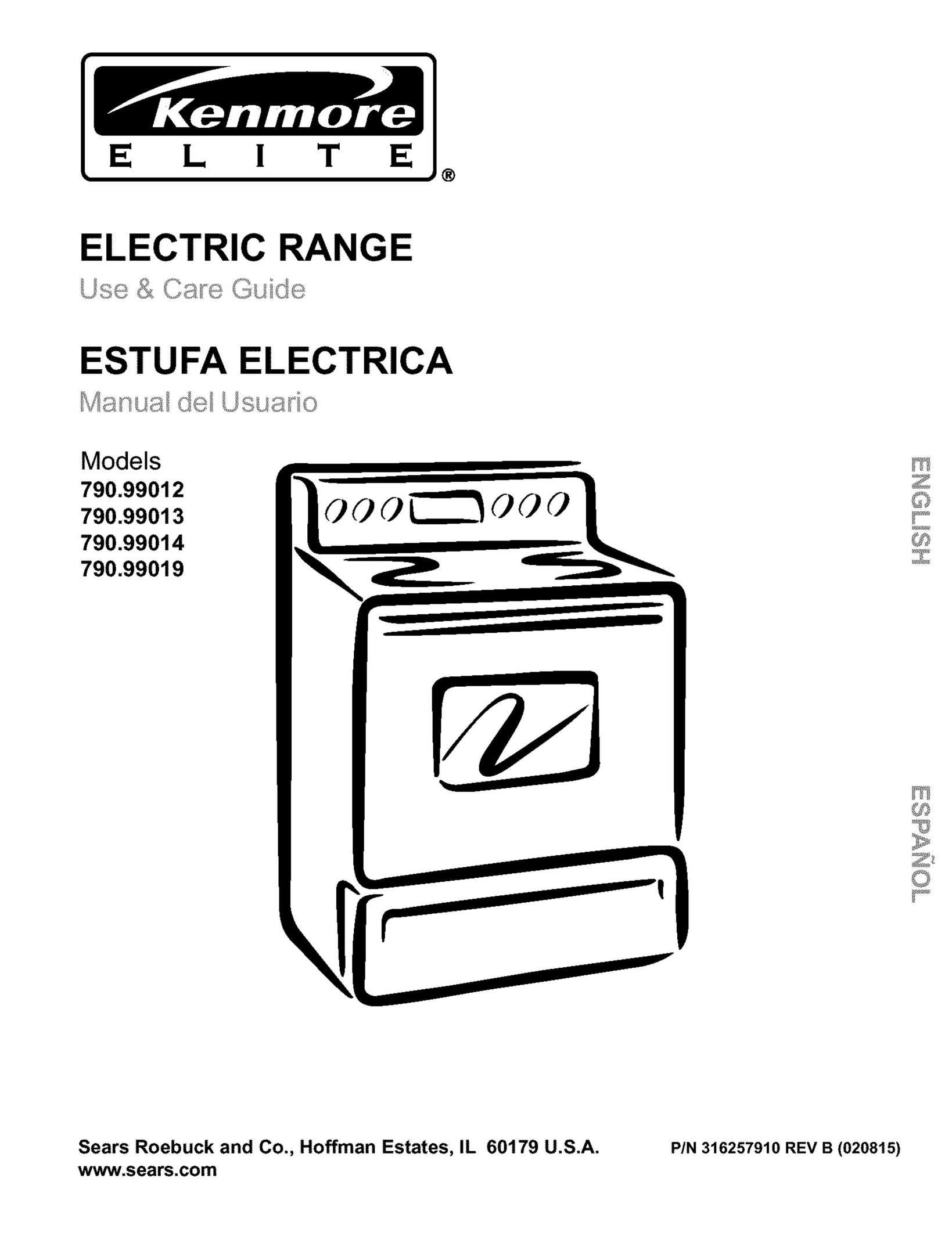 Kenmore 790.99012 Oven User Manual