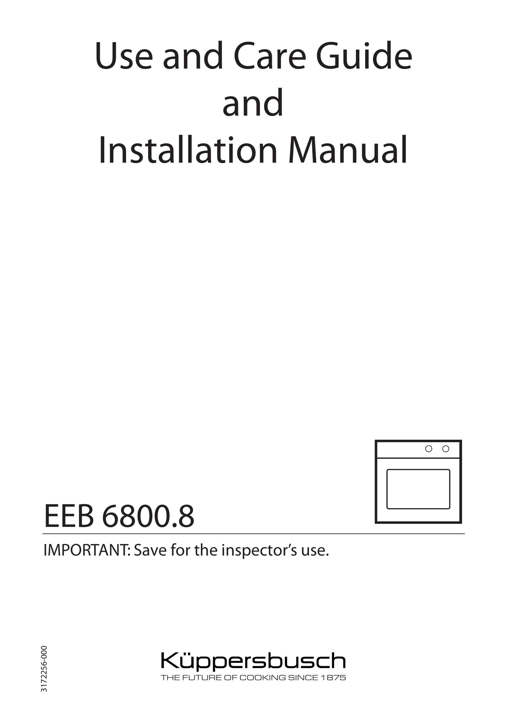 Kuppersbusch USA EEB 6800.8 Oven User Manual