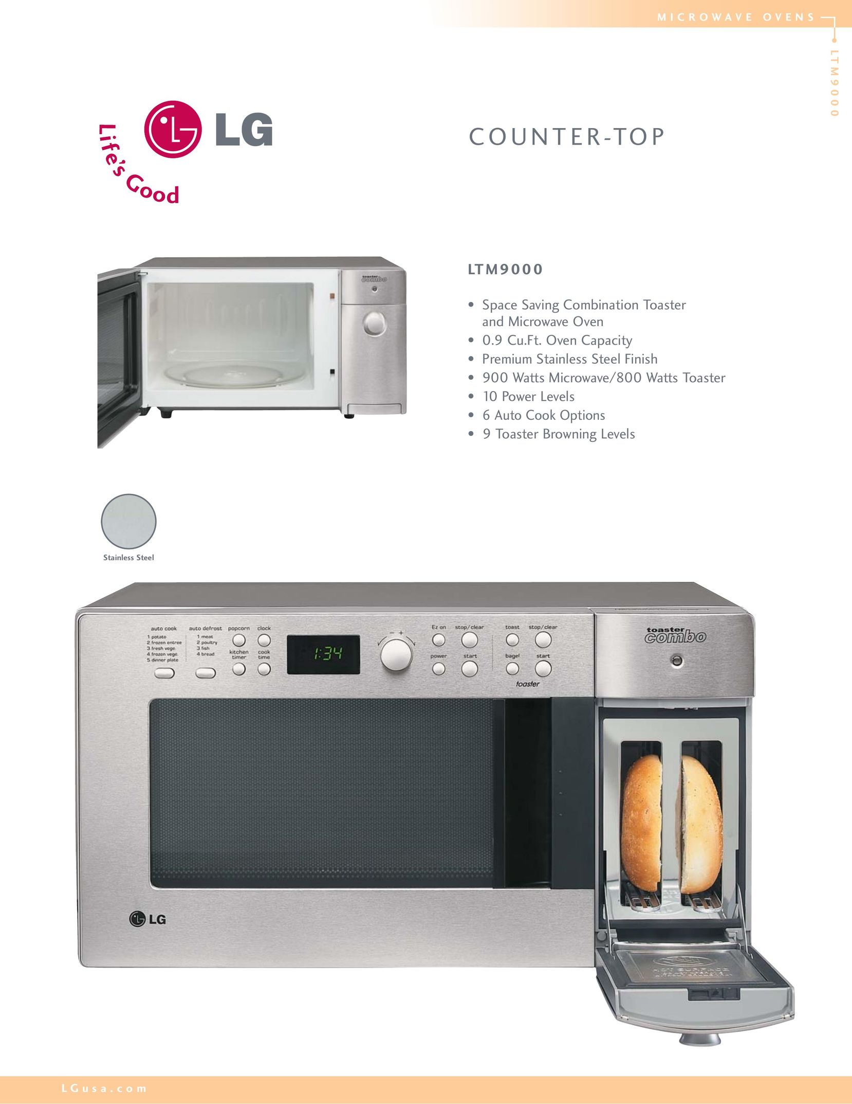 LG Electronics LTM9000 Oven User Manual