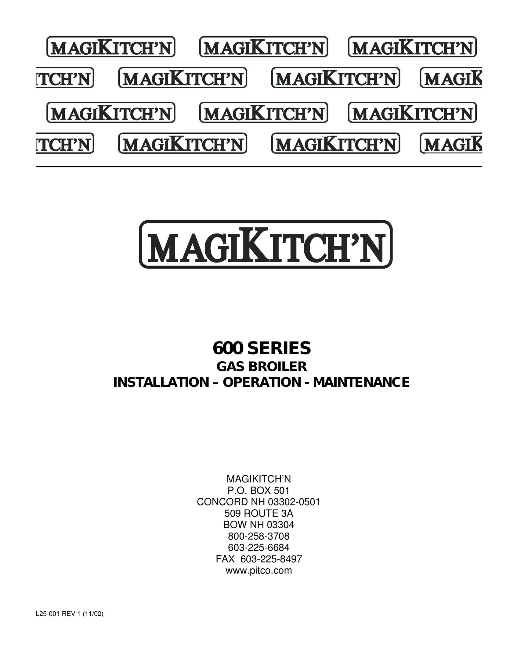 Magikitch'n 600 SERIES Oven User Manual