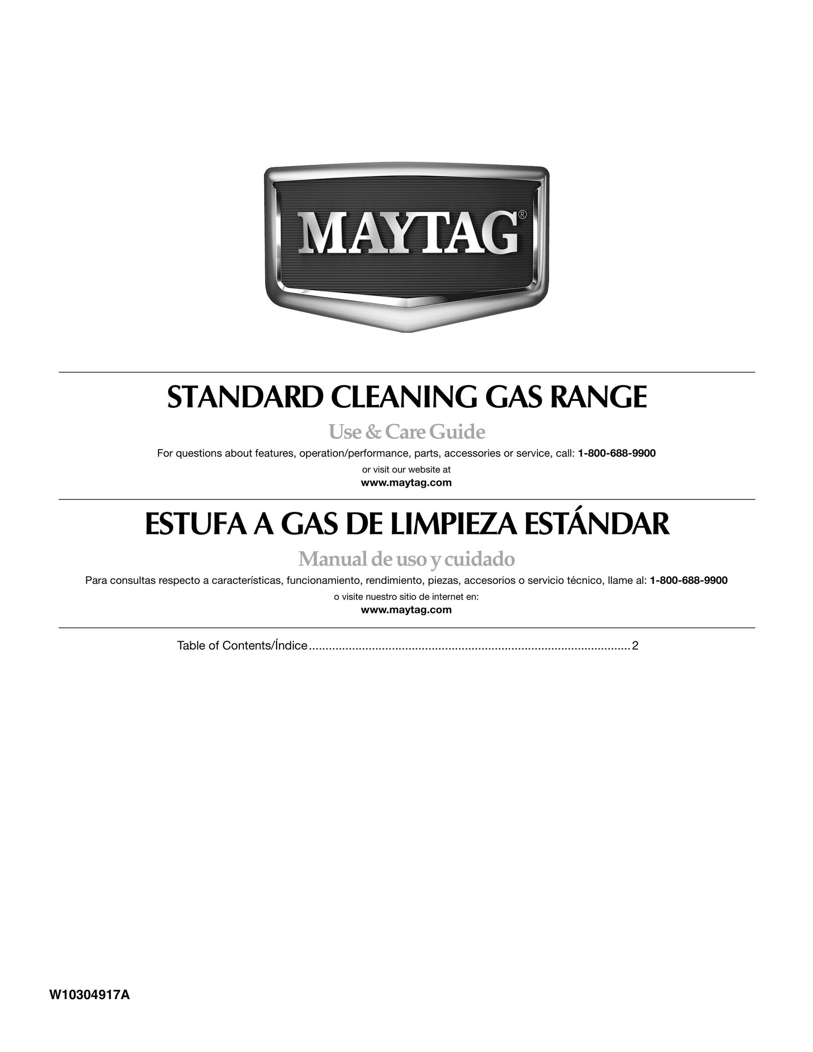 Maytag W10304917A Oven User Manual