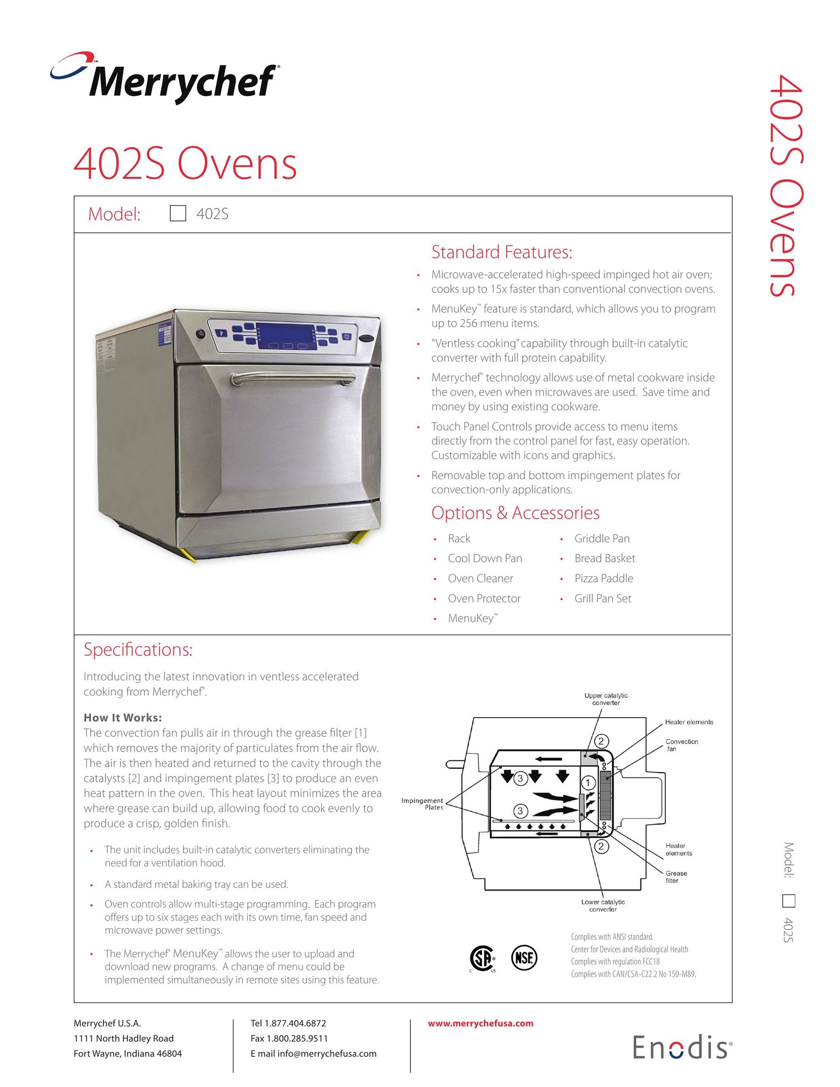 Merco Savory 402S Oven User Manual