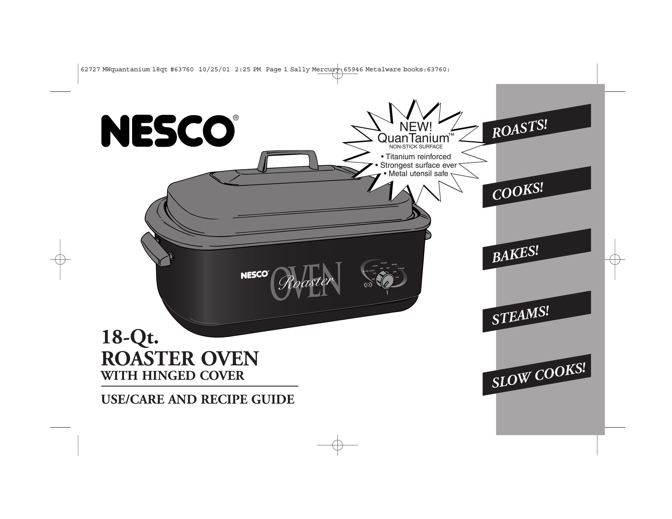 Nesco 18-Qt. Oven User Manual