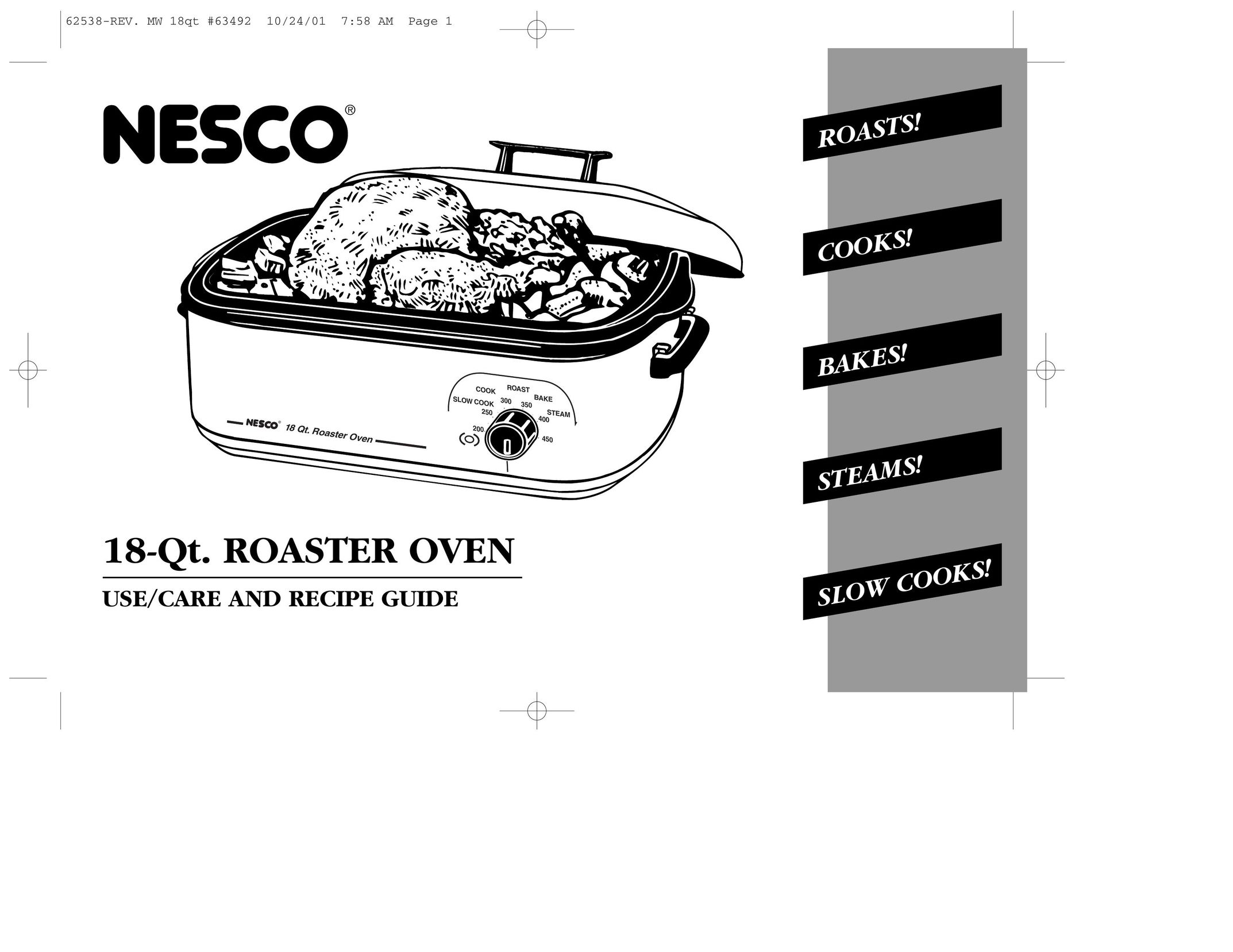 Nesco 18-Qt. ROASTER OVEN Oven User Manual