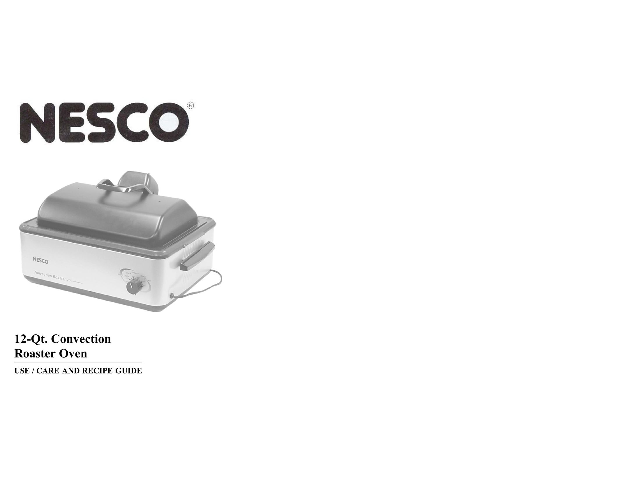 Nesco Convection Roaster Oven Oven User Manual