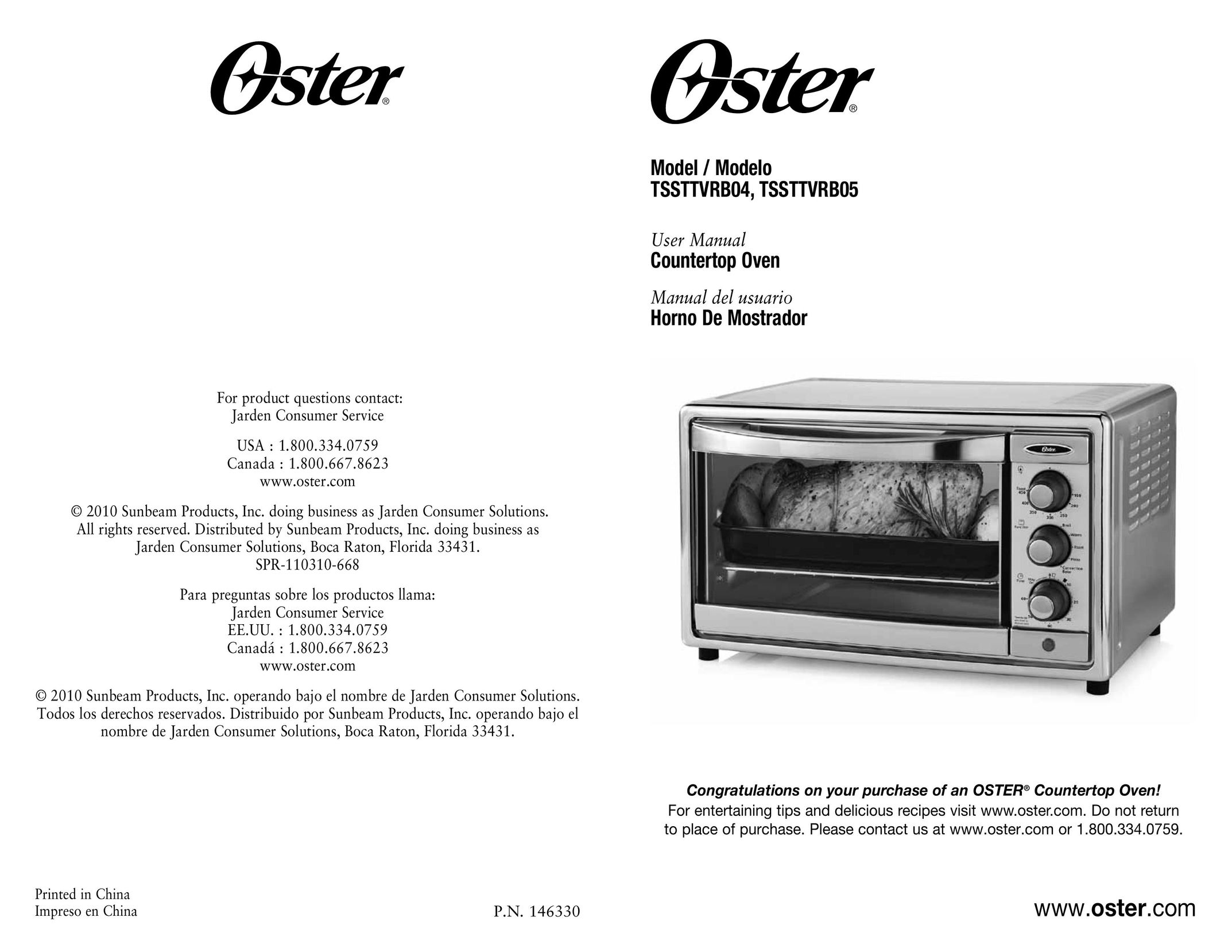 Oster TSSTTVRB05 Oven User Manual