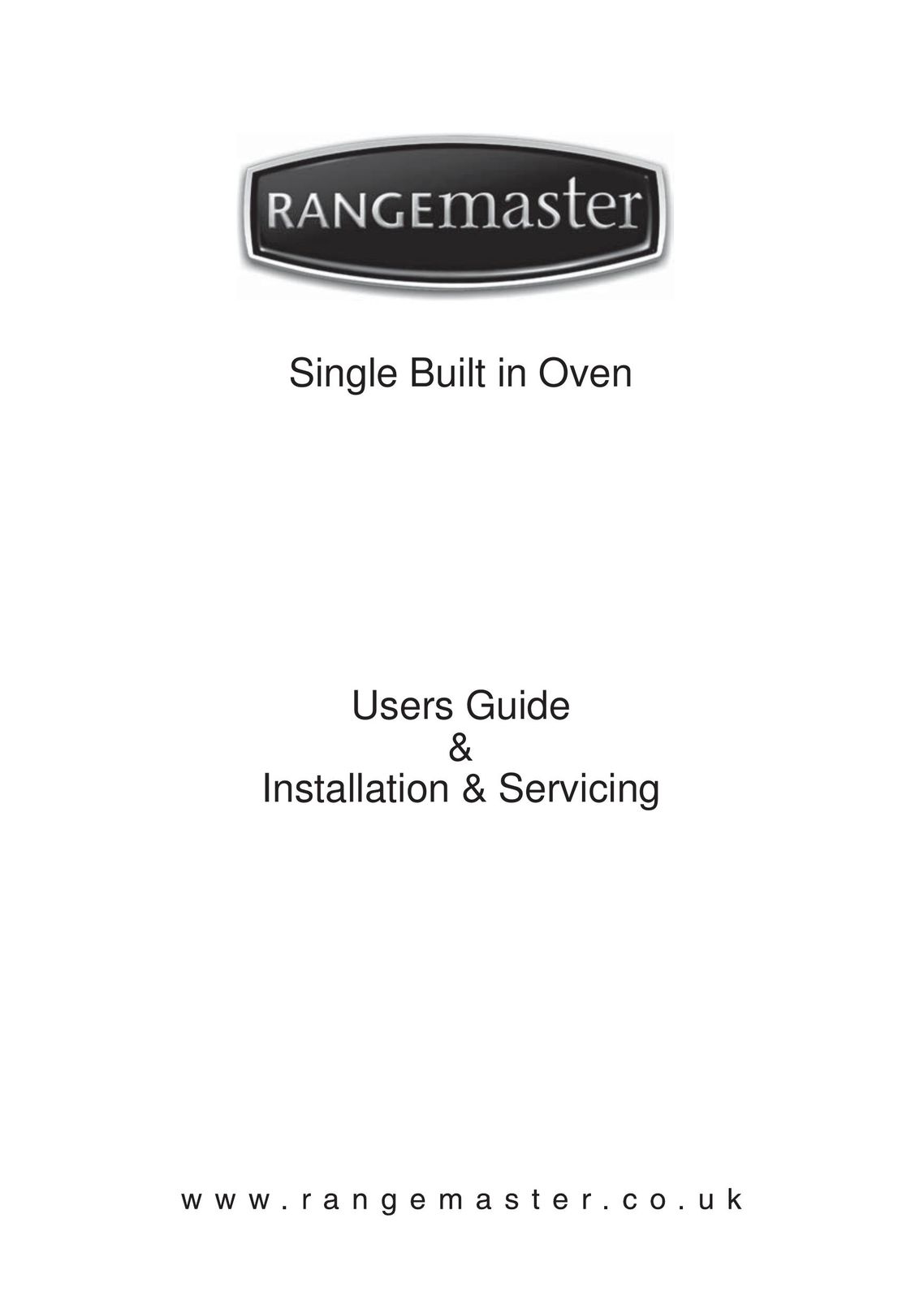 Rangemaster Single Built in Oven Oven User Manual