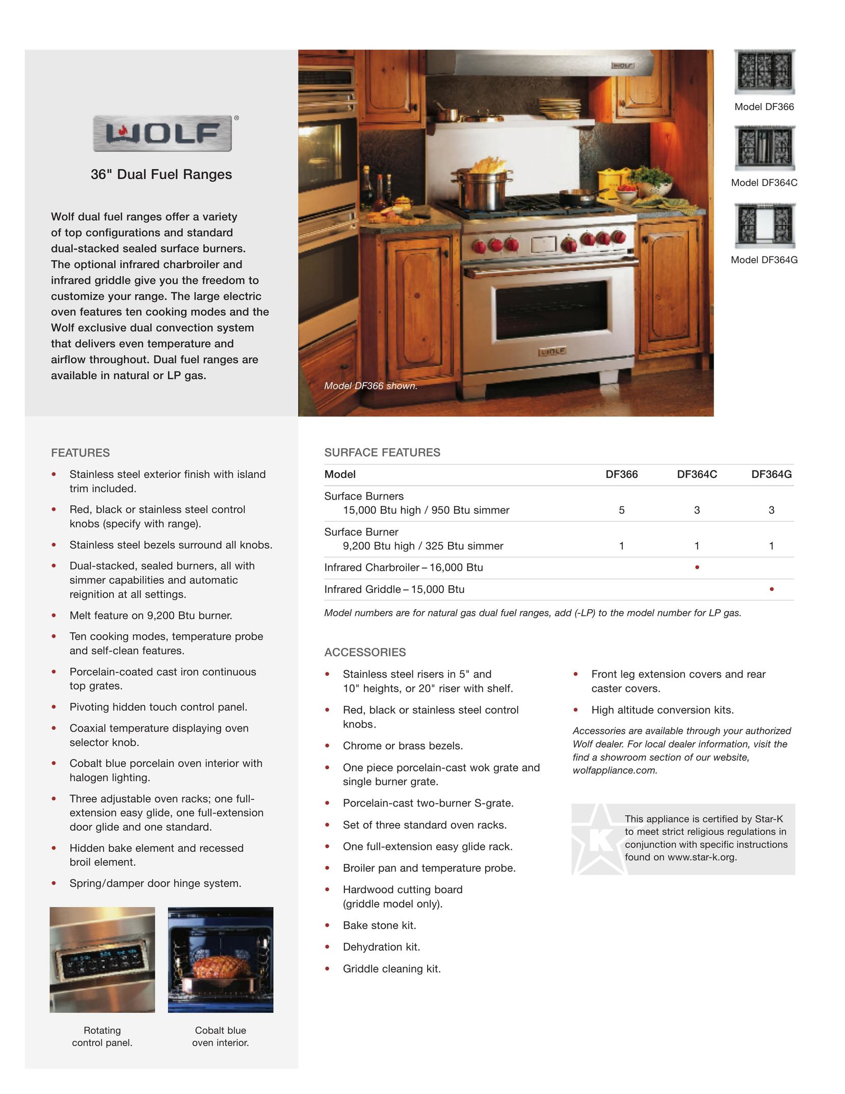 Sub-Zero DF364G Oven User Manual