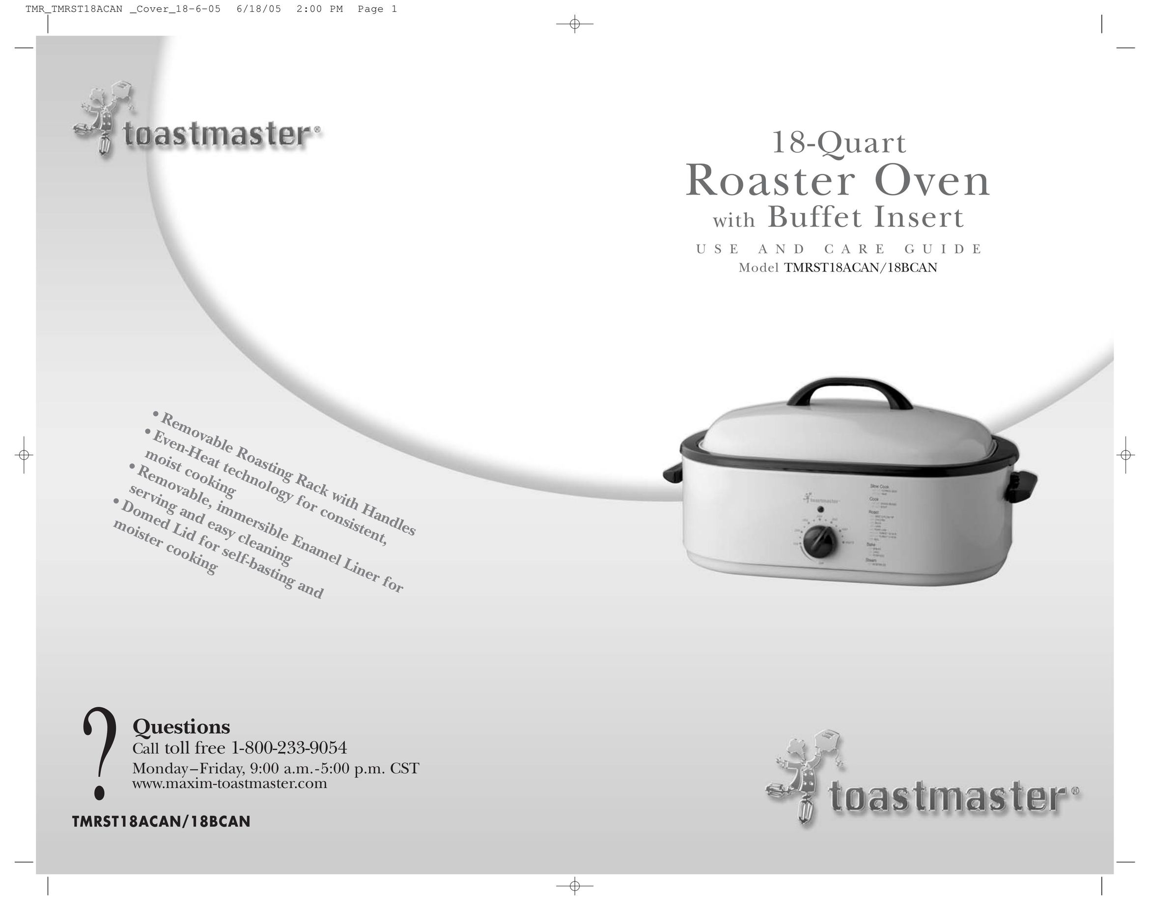Toastmaster 18BCAN Oven User Manual