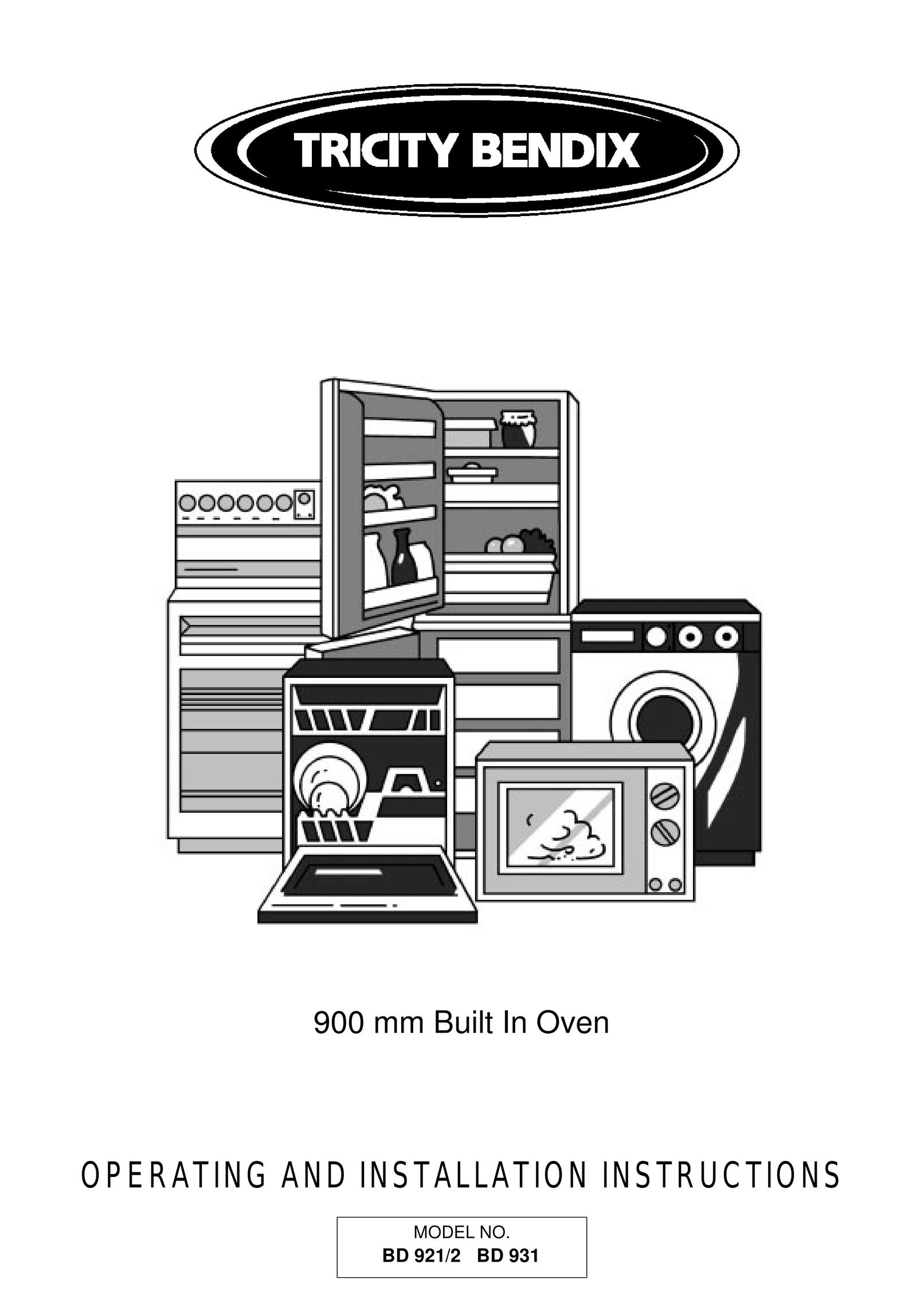 Tricity Bendix BD 931 Oven User Manual