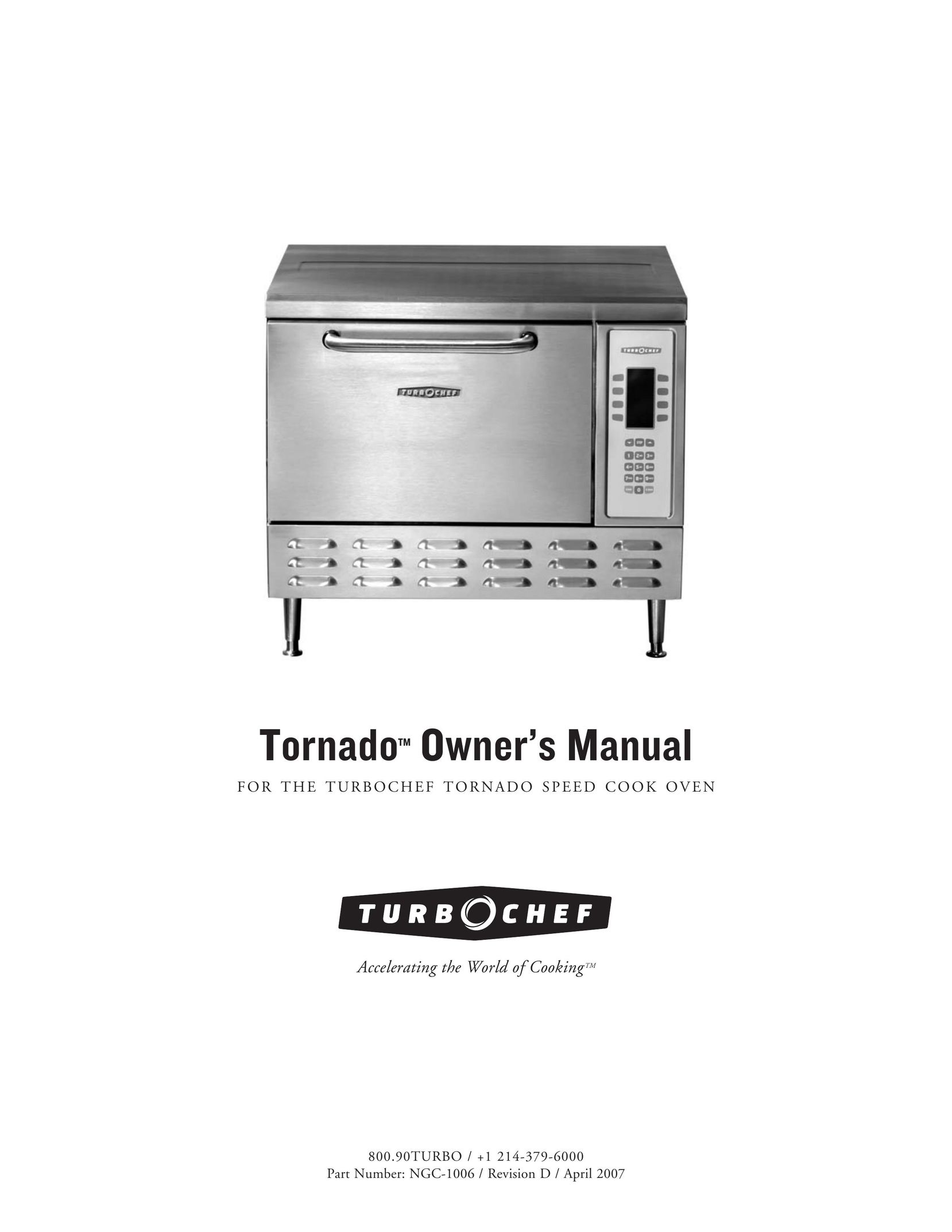 Turbo Chef Technologies Tornado Oven User Manual
