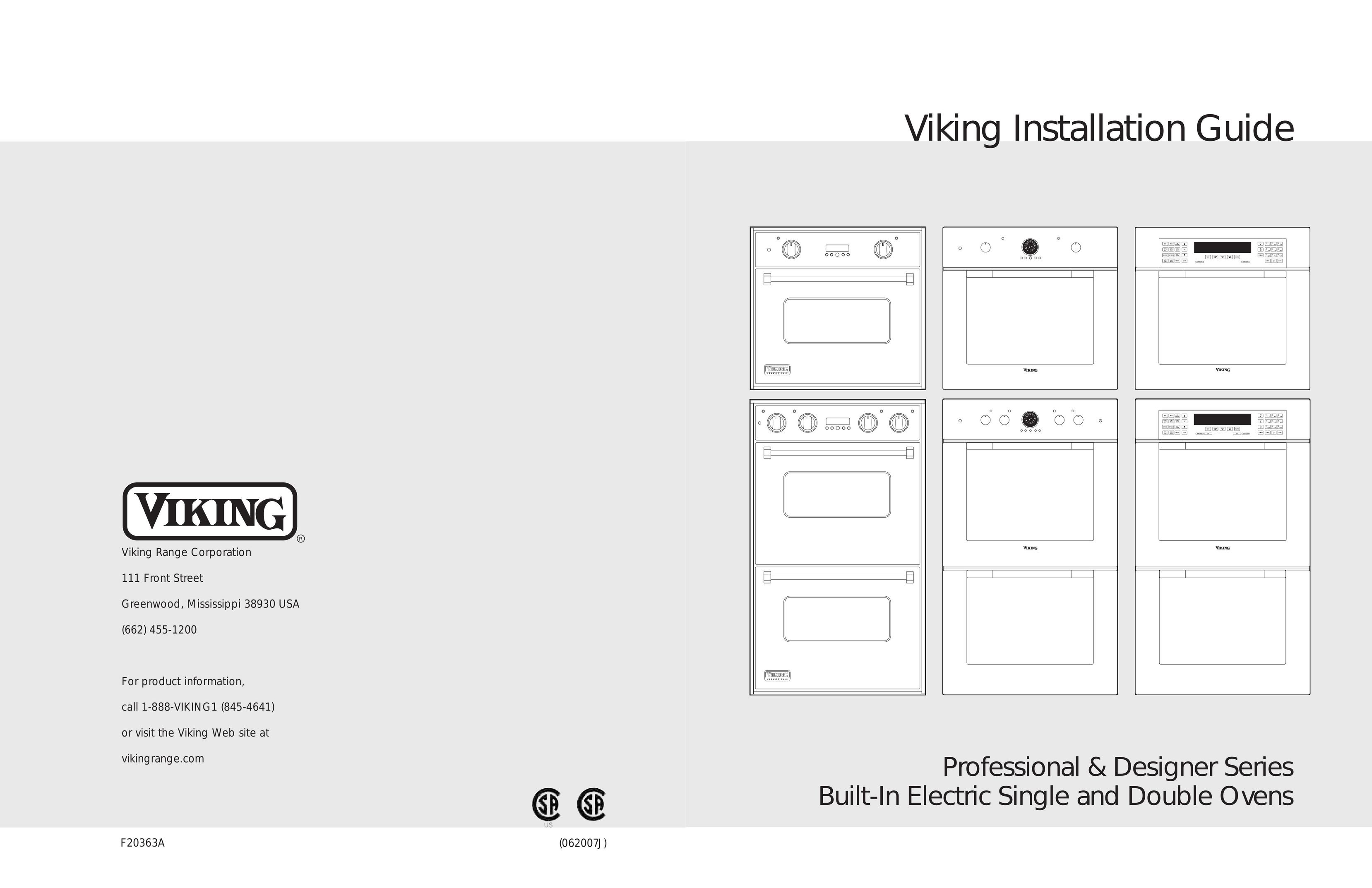 Viking F20362B Oven User Manual