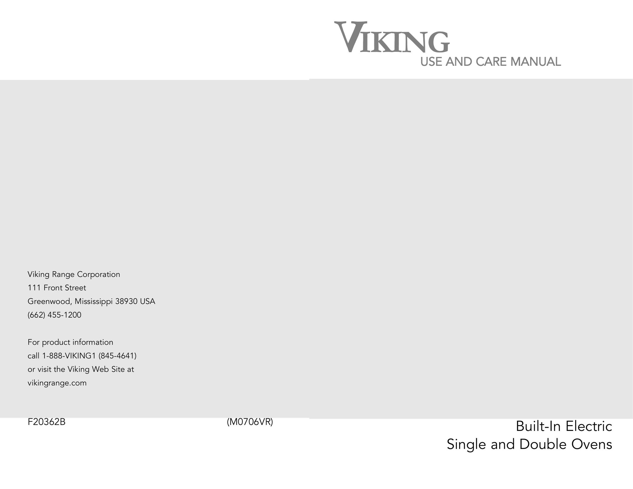 Viking M0706VR Oven User Manual