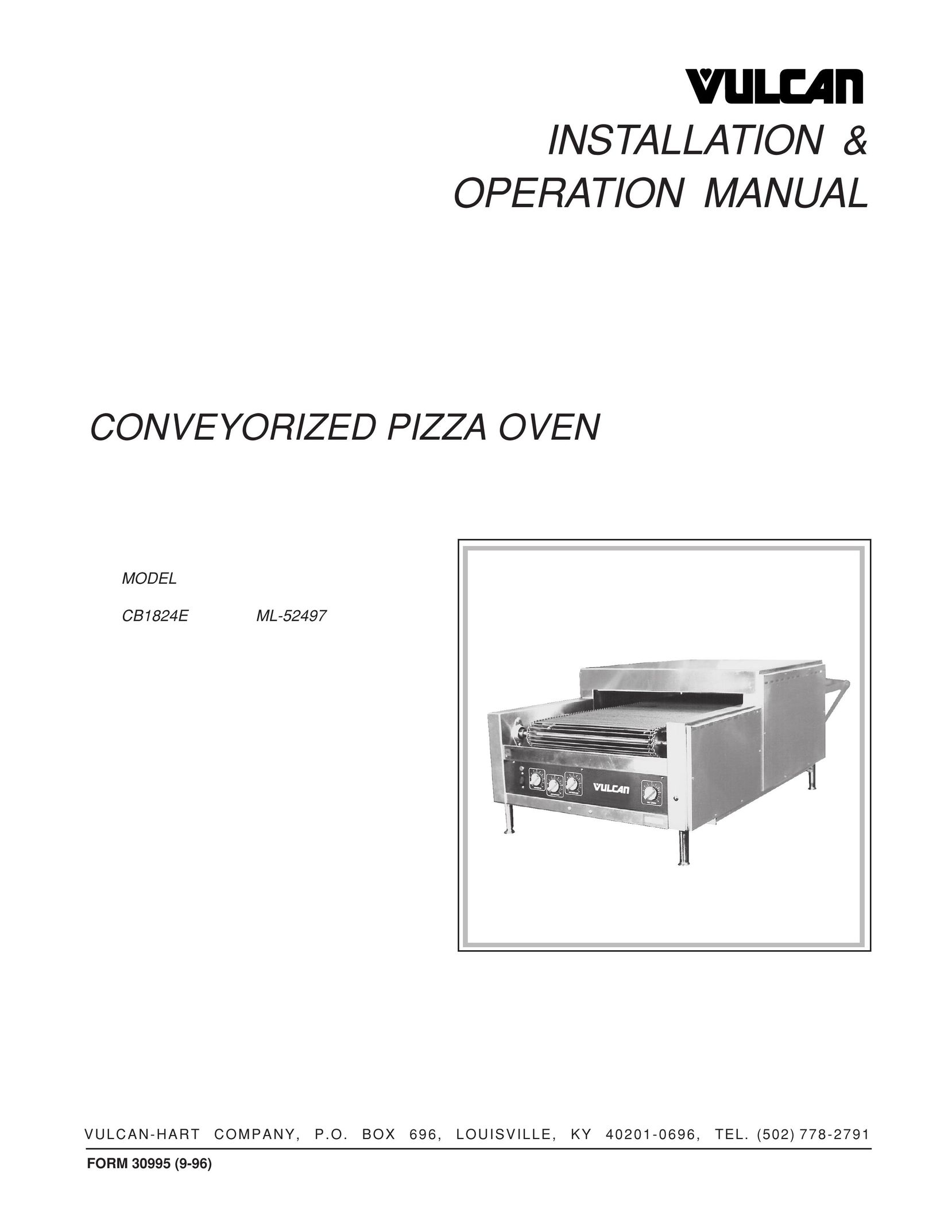 Vulcan-Hart CB1824E Oven User Manual