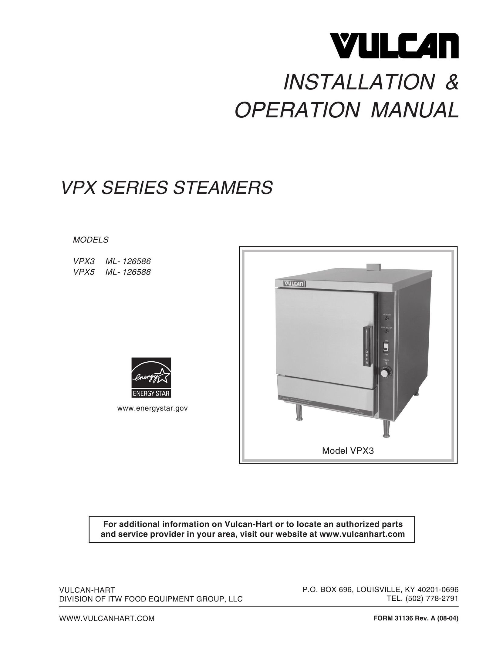Vulcan-Hart ML- 126586 Oven User Manual