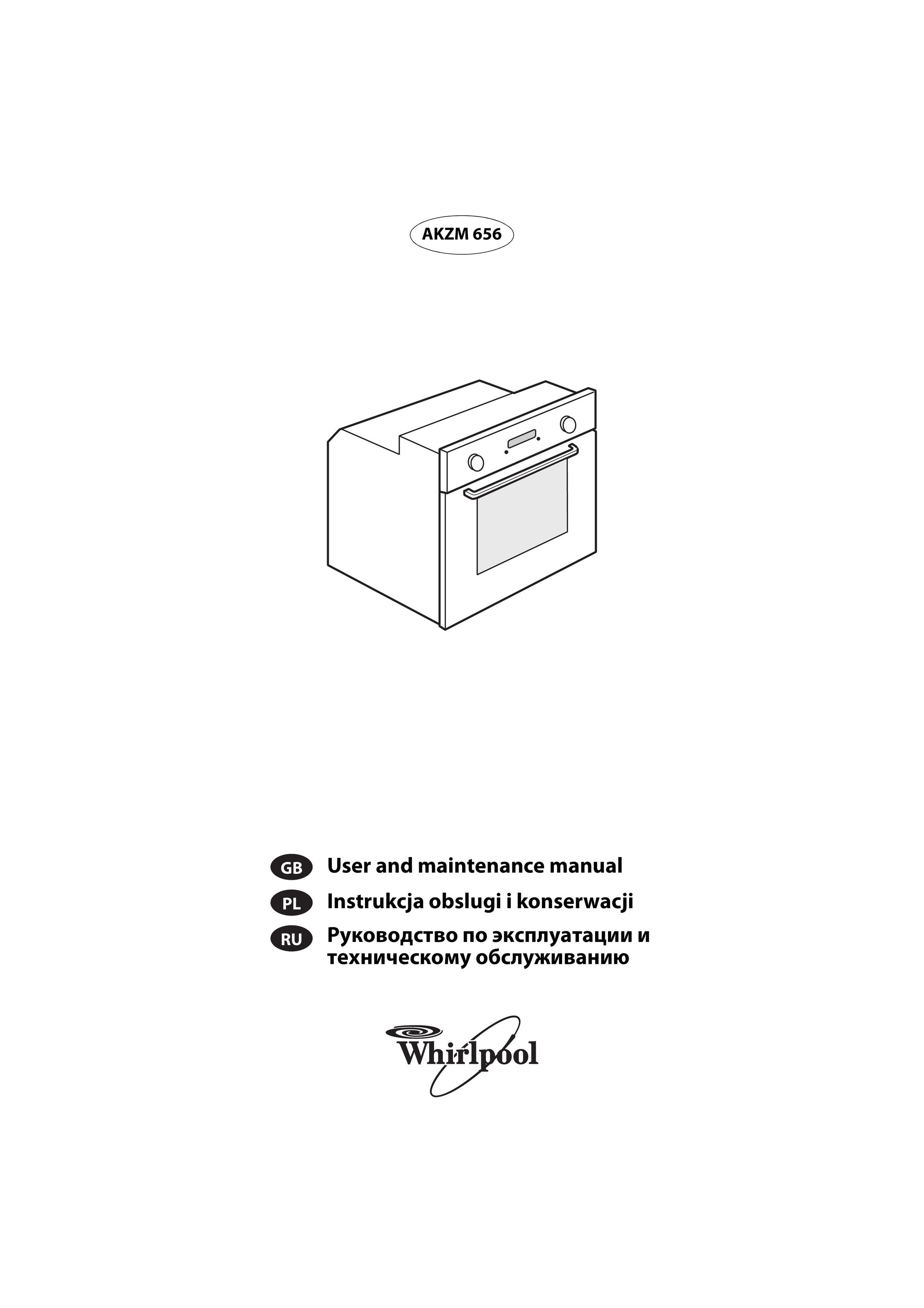 Whirlpool AKZM 656 Oven User Manual