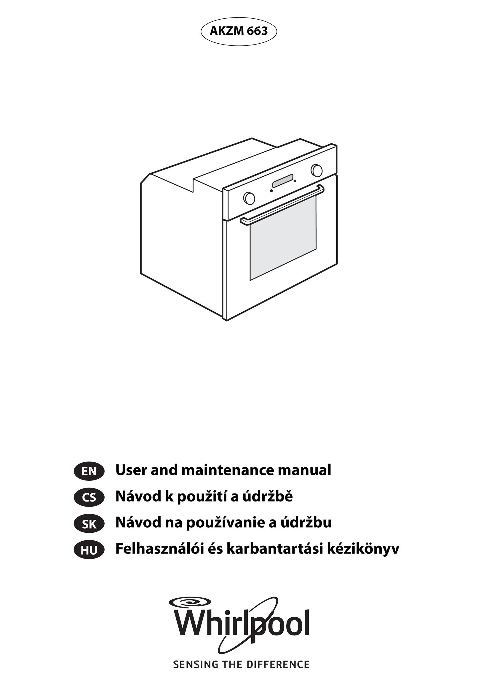 Whirlpool AKZM 663 Oven User Manual
