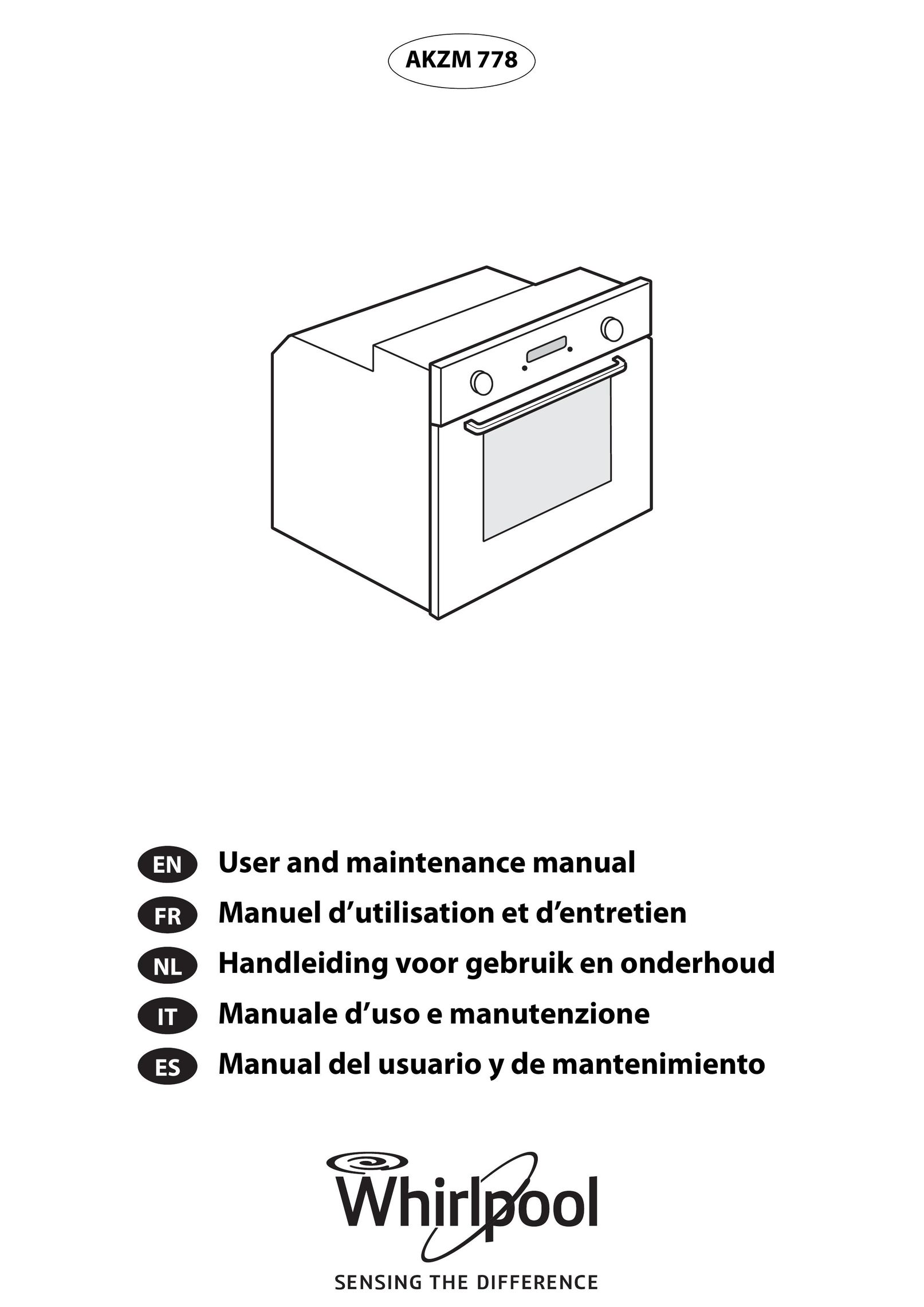 Whirlpool AKZM 778 Oven User Manual