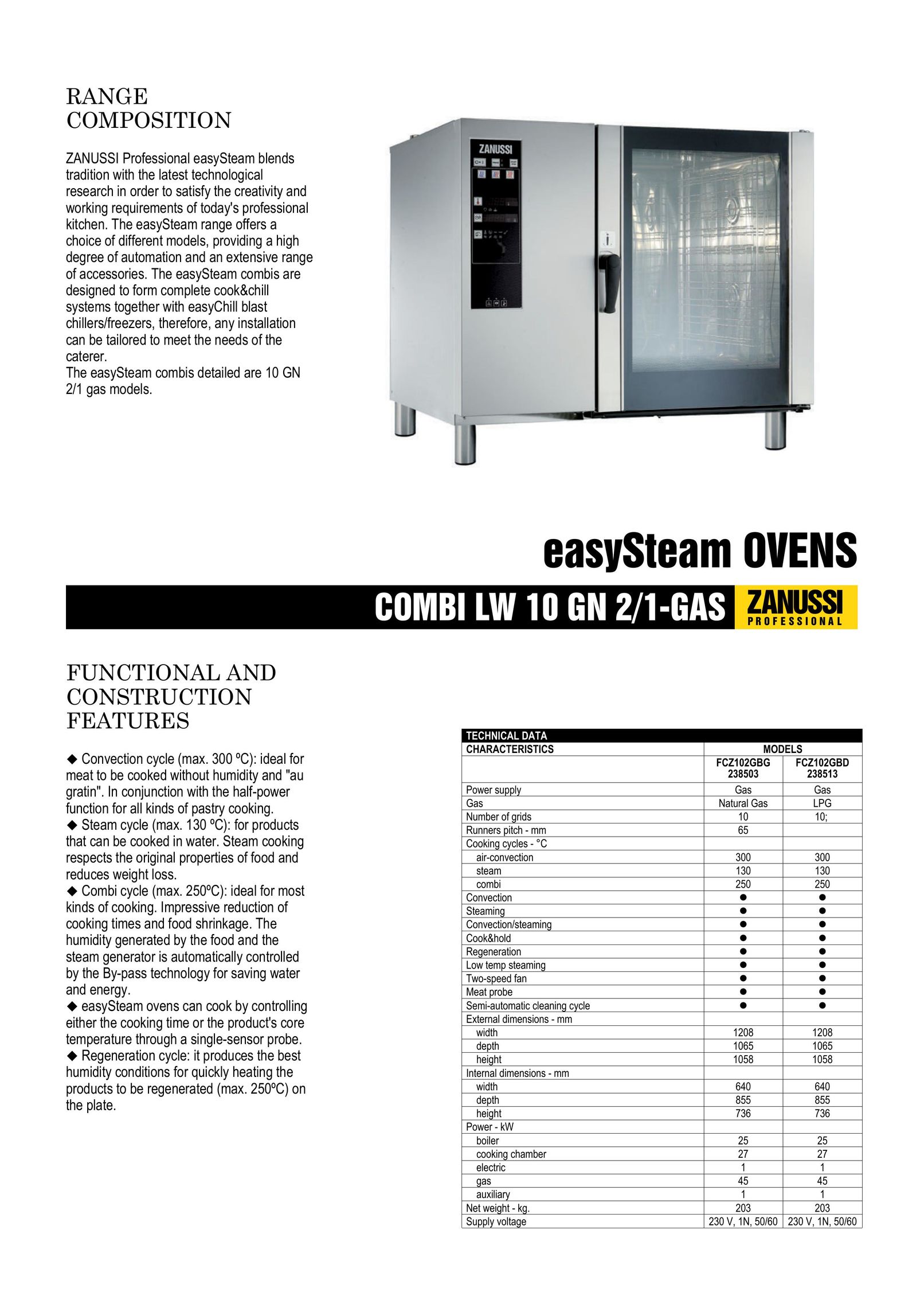 Zanussi 238503 Oven User Manual
