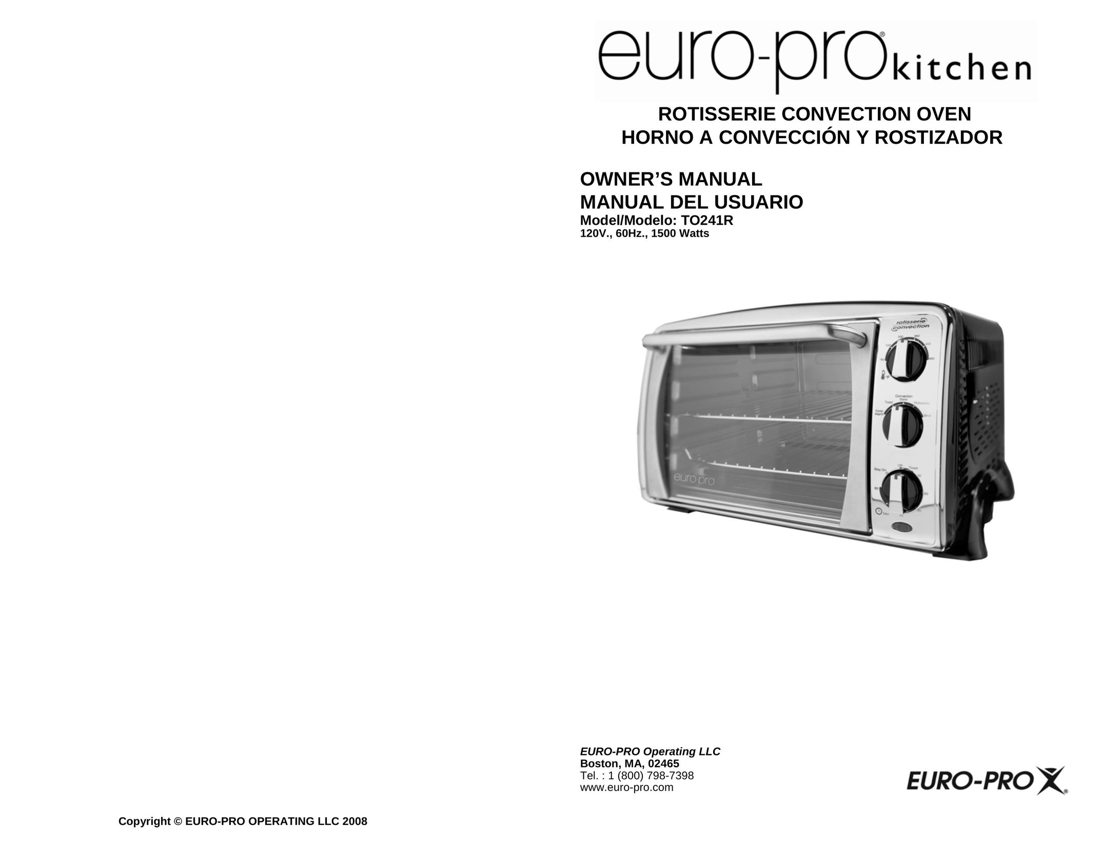 Euro-Pro TO241R Oven Accessories User Manual