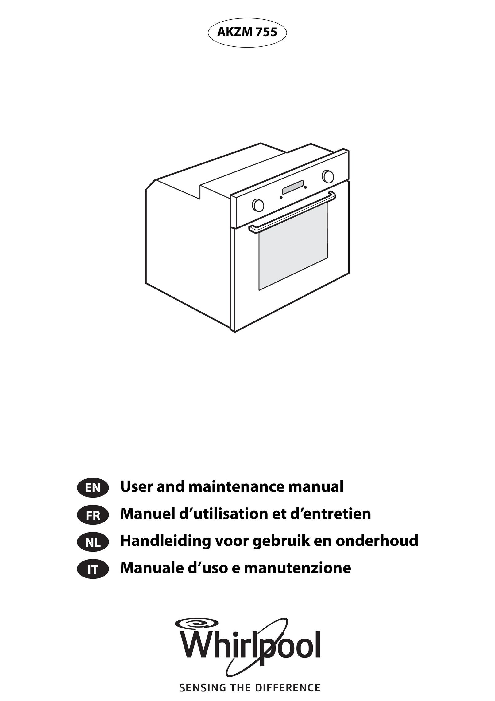 Whirlpool AKZM 755 Oven Accessories User Manual