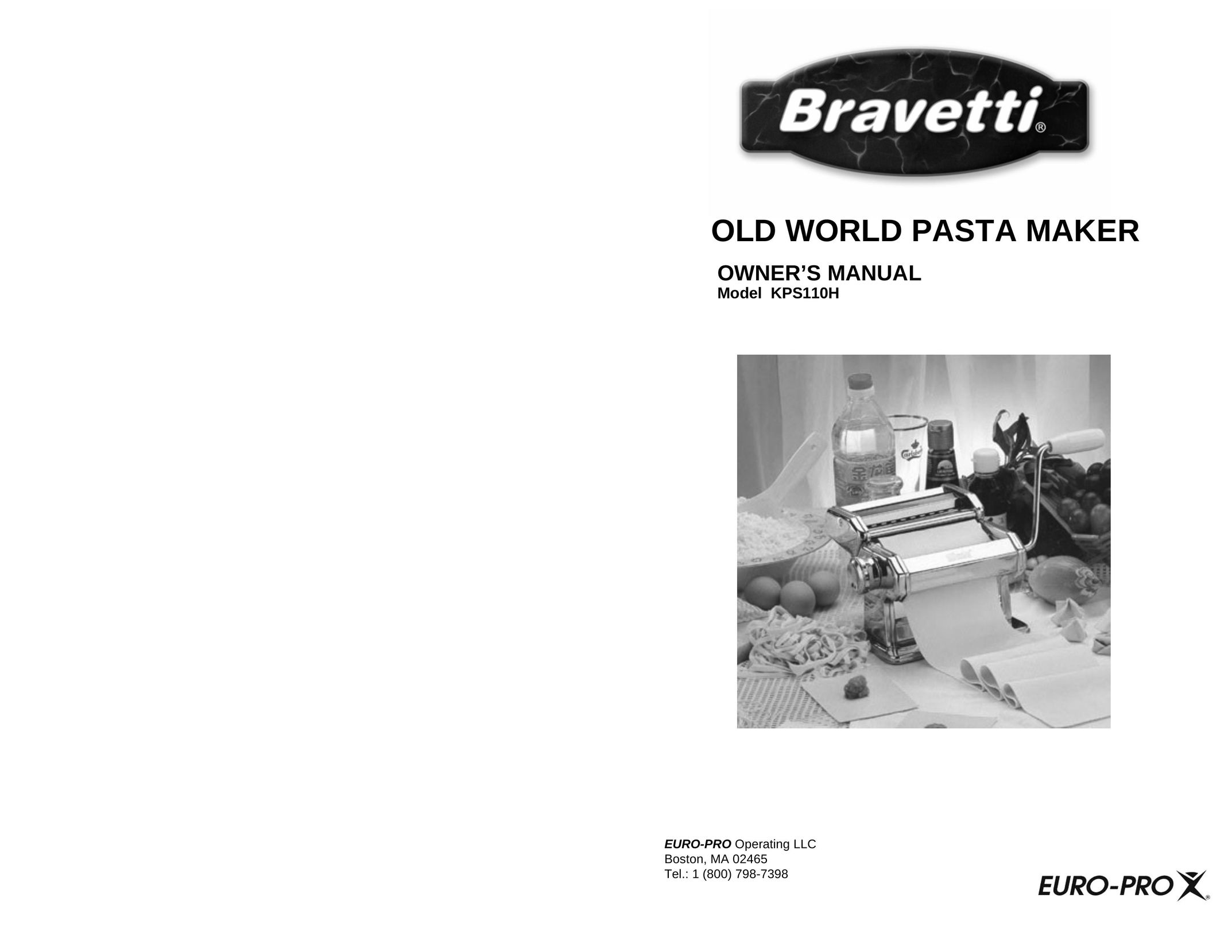 Bravetti KPS110H Pasta Maker User Manual