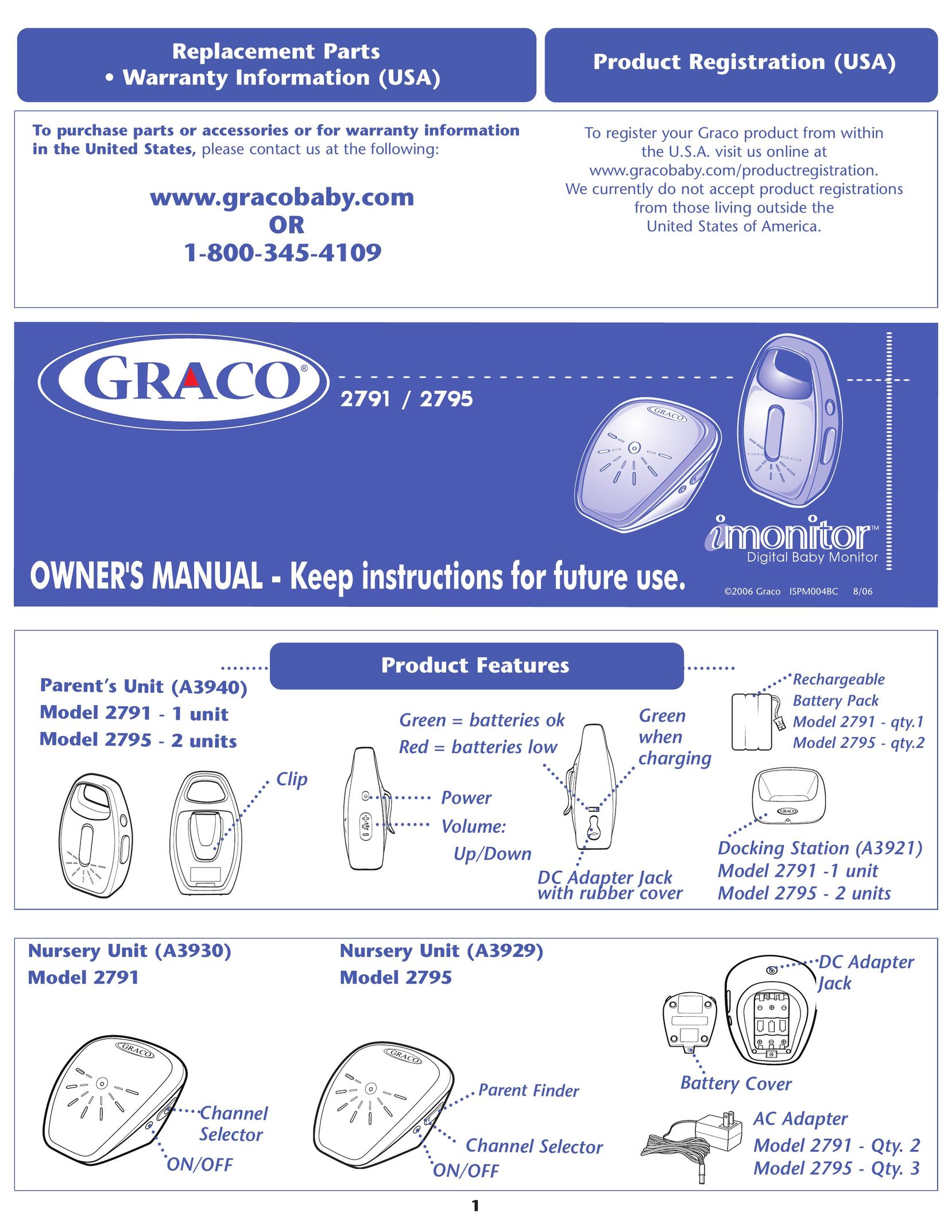 Graco 2791 Pasta Maker User Manual