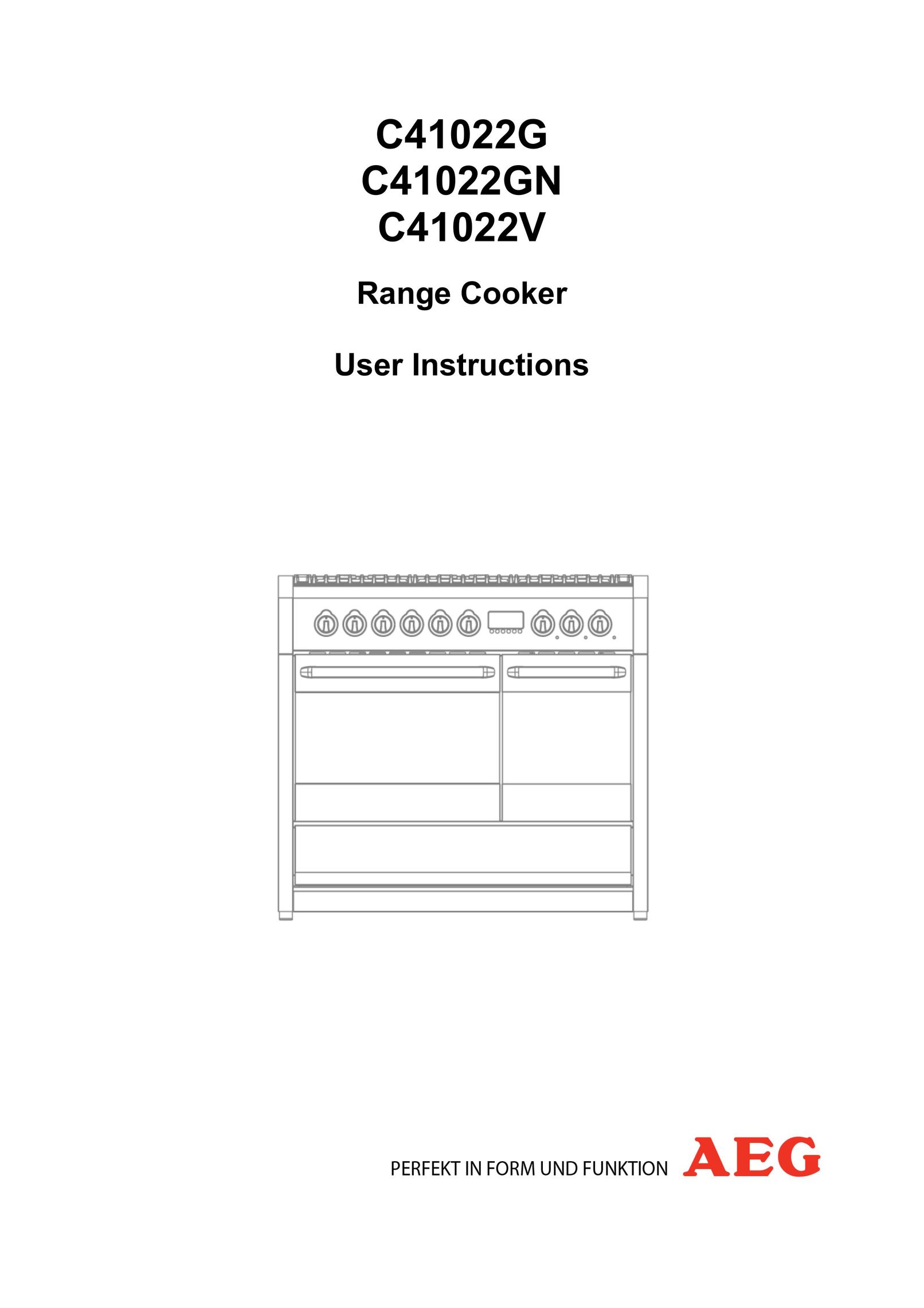 AEG C41022V Range User Manual