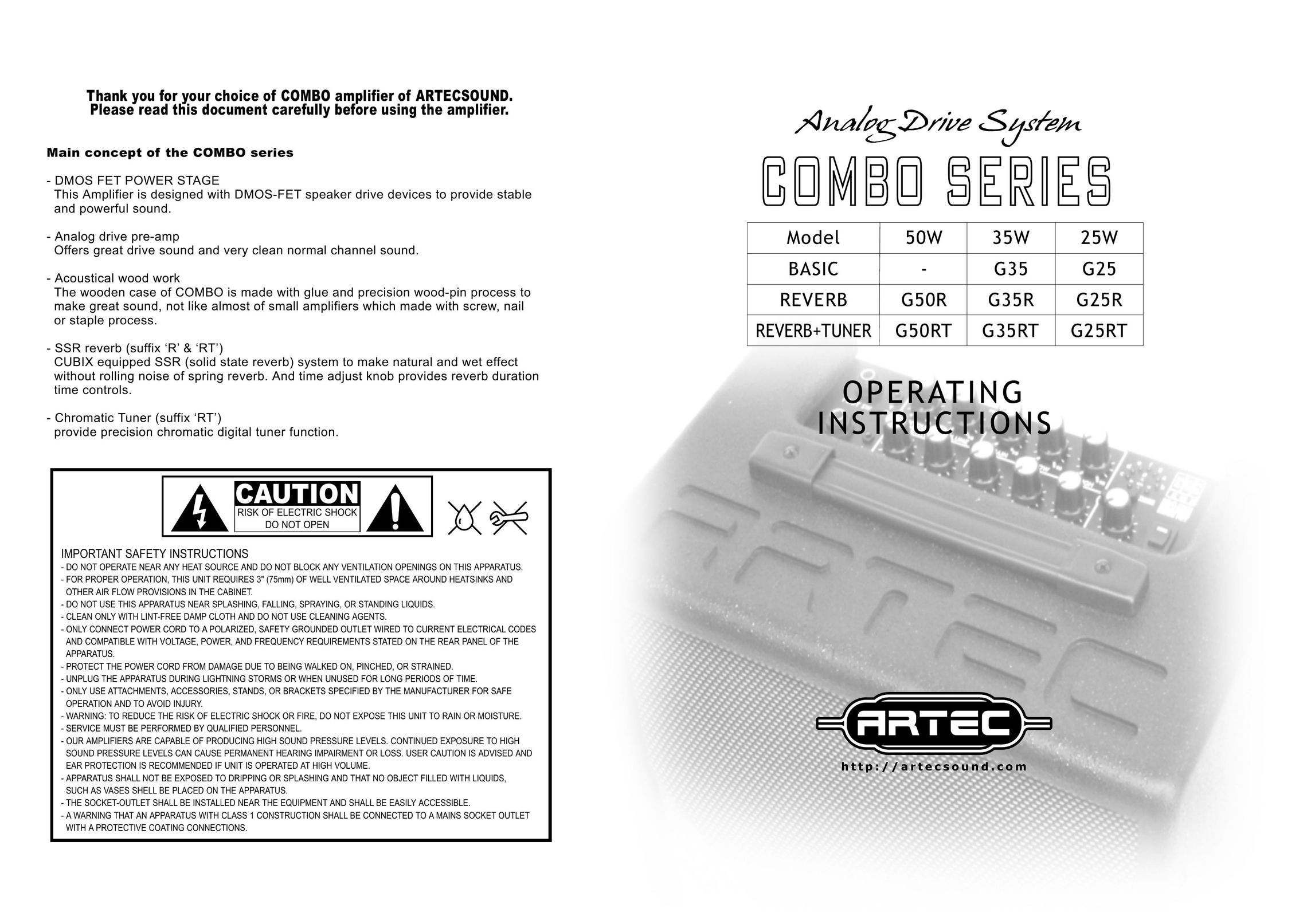 Artech USA 50W Range User Manual