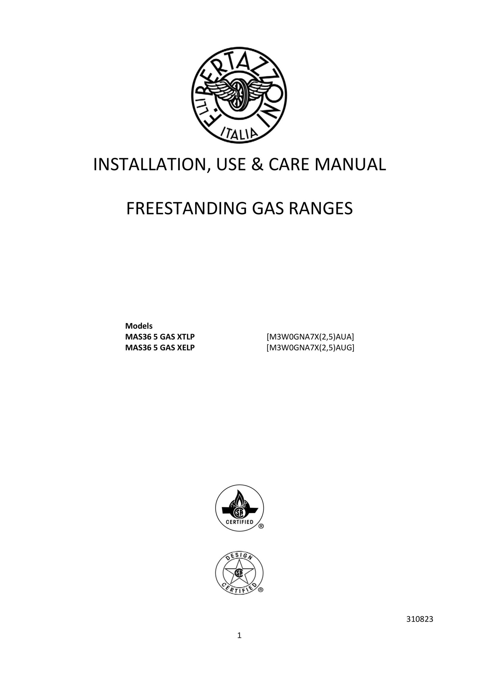 Bertazzoni MAS365GASXTLP Range User Manual