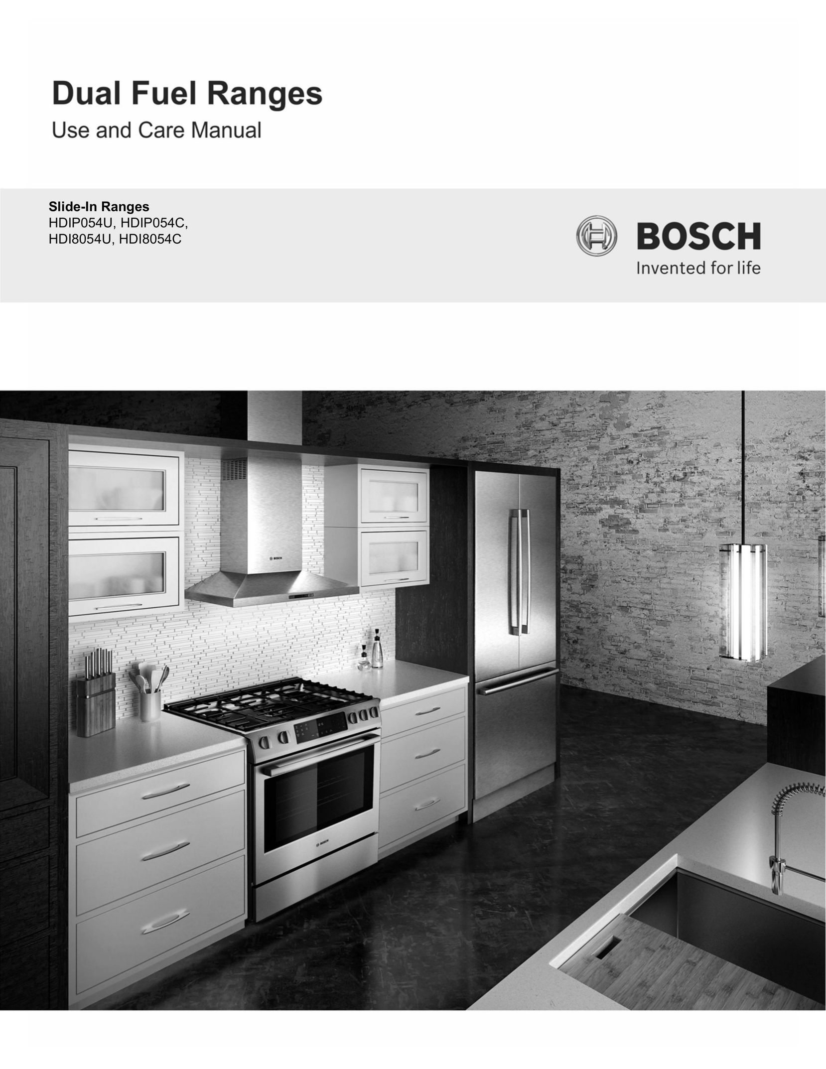 Bosch Appliances HDI8054U Range User Manual