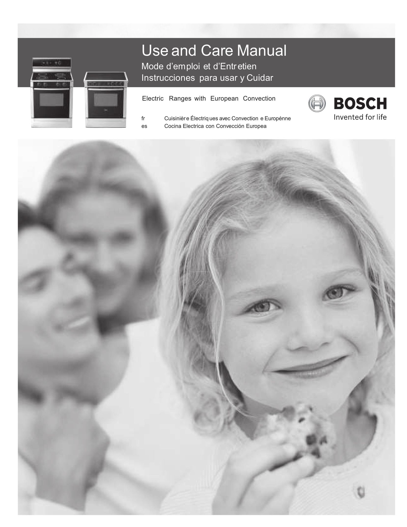 Bosch Appliances HES7052U Range User Manual
