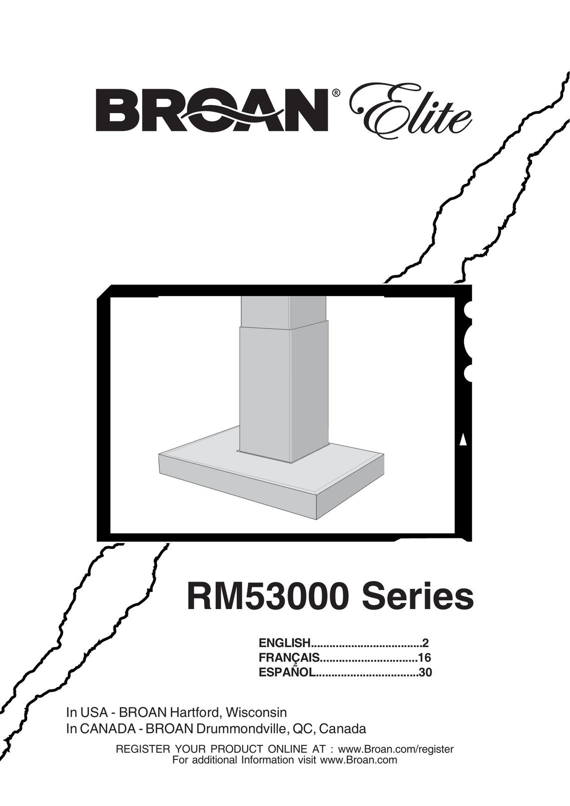 Broan RM533604 Range User Manual