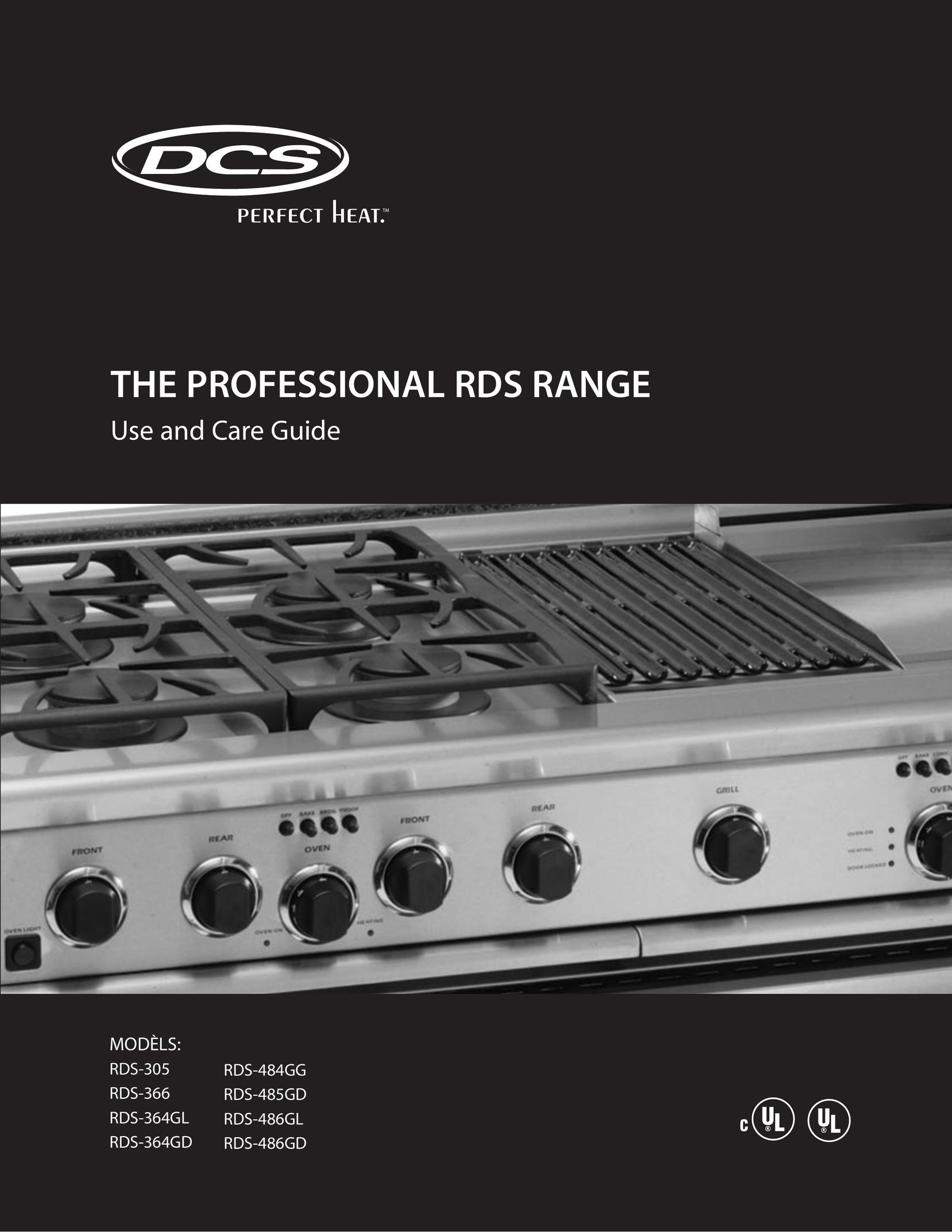 DCS RDS-484GG Range User Manual