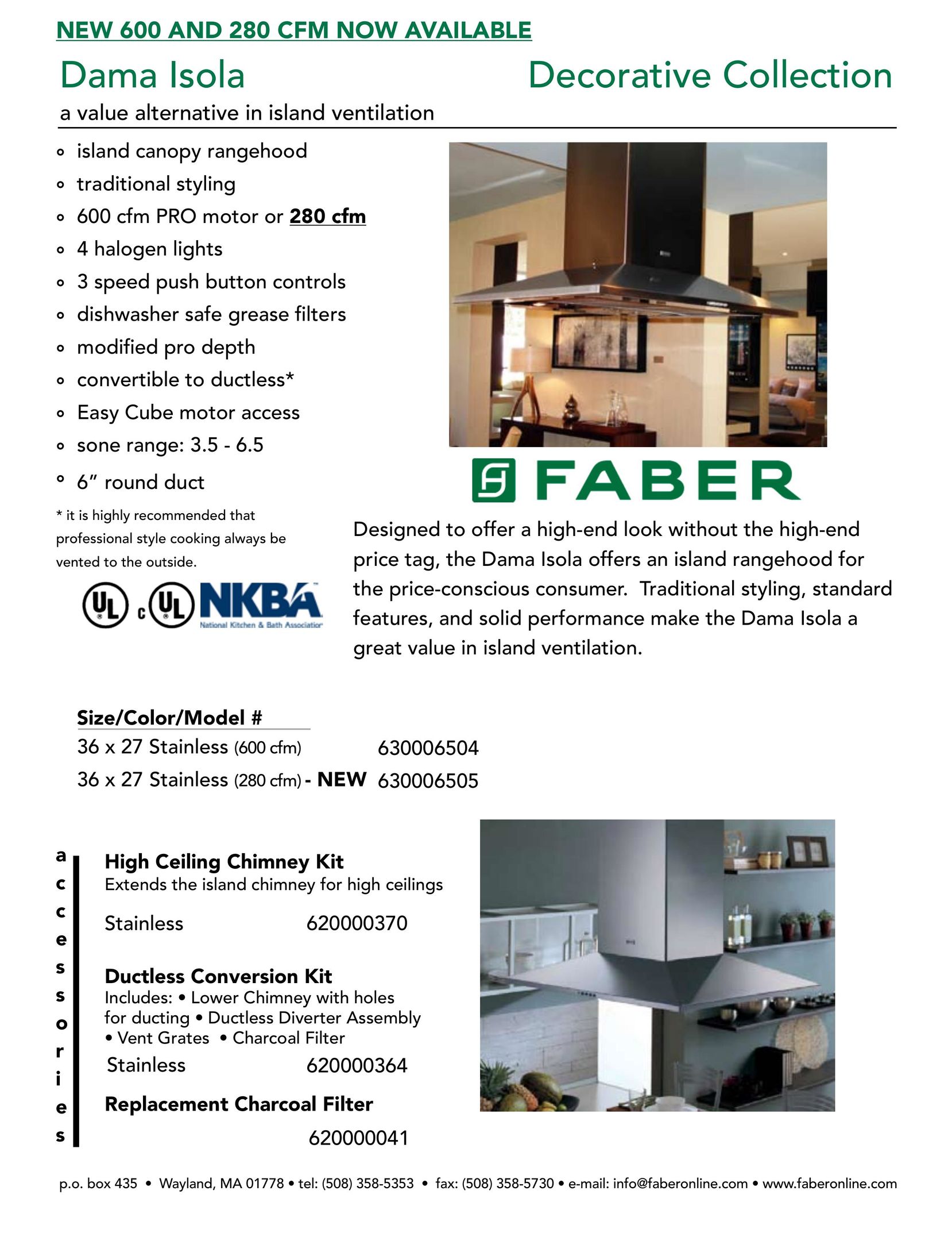 Faber 620000041 Range User Manual