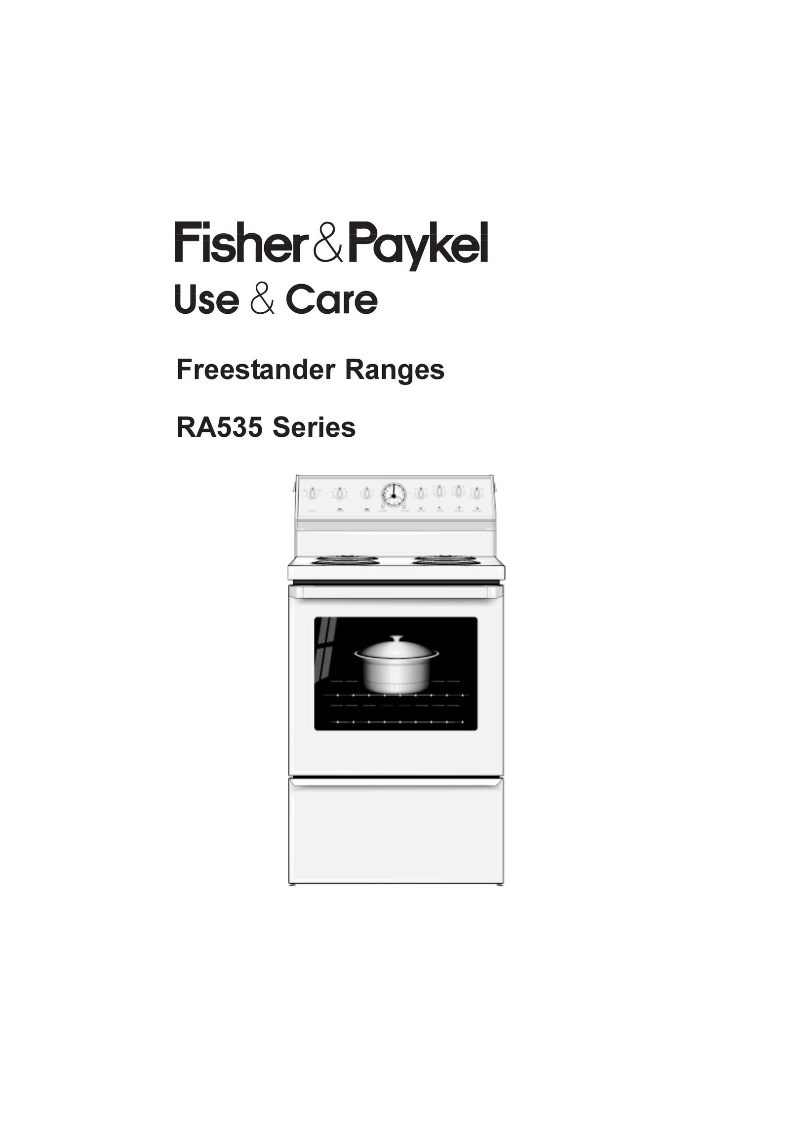 Fisher & Paykel RA535 Series Range User Manual