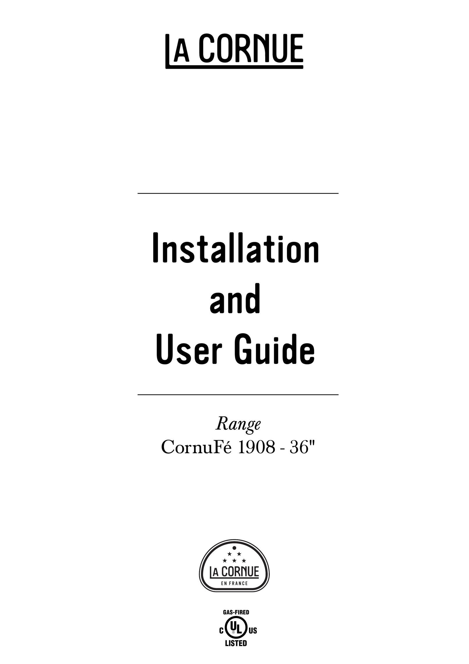 GE 1908 - 36" Range User Manual