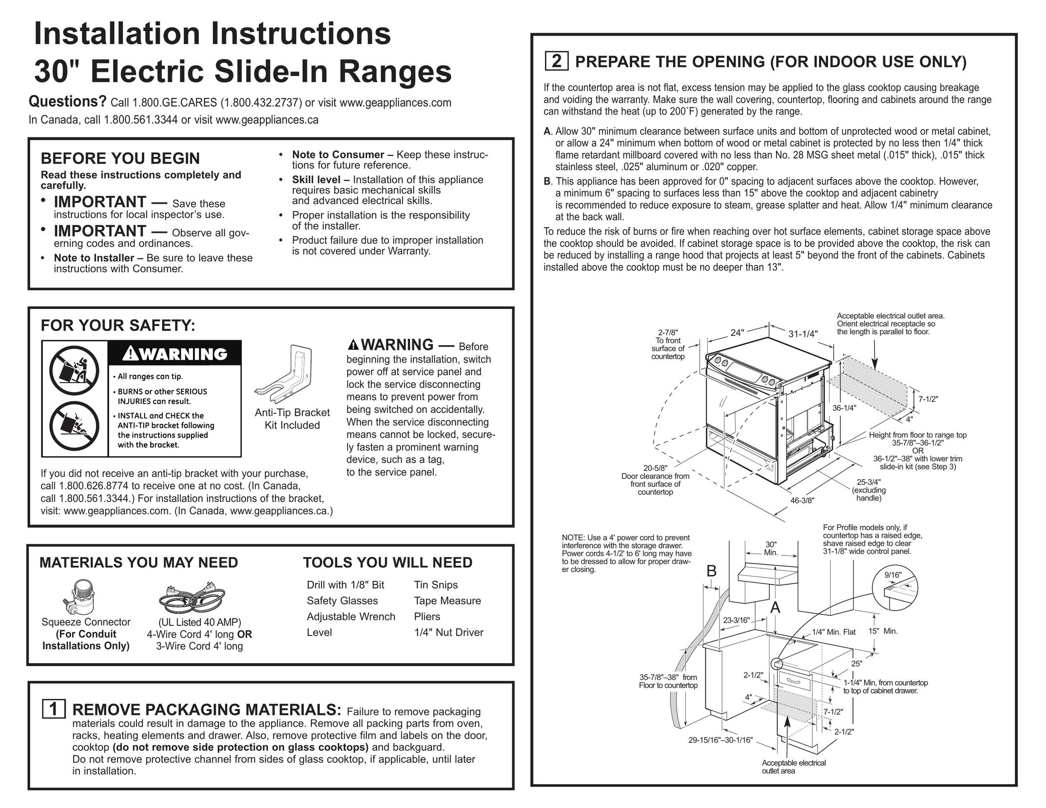 GE 31-10673 09-08 JR Range User Manual