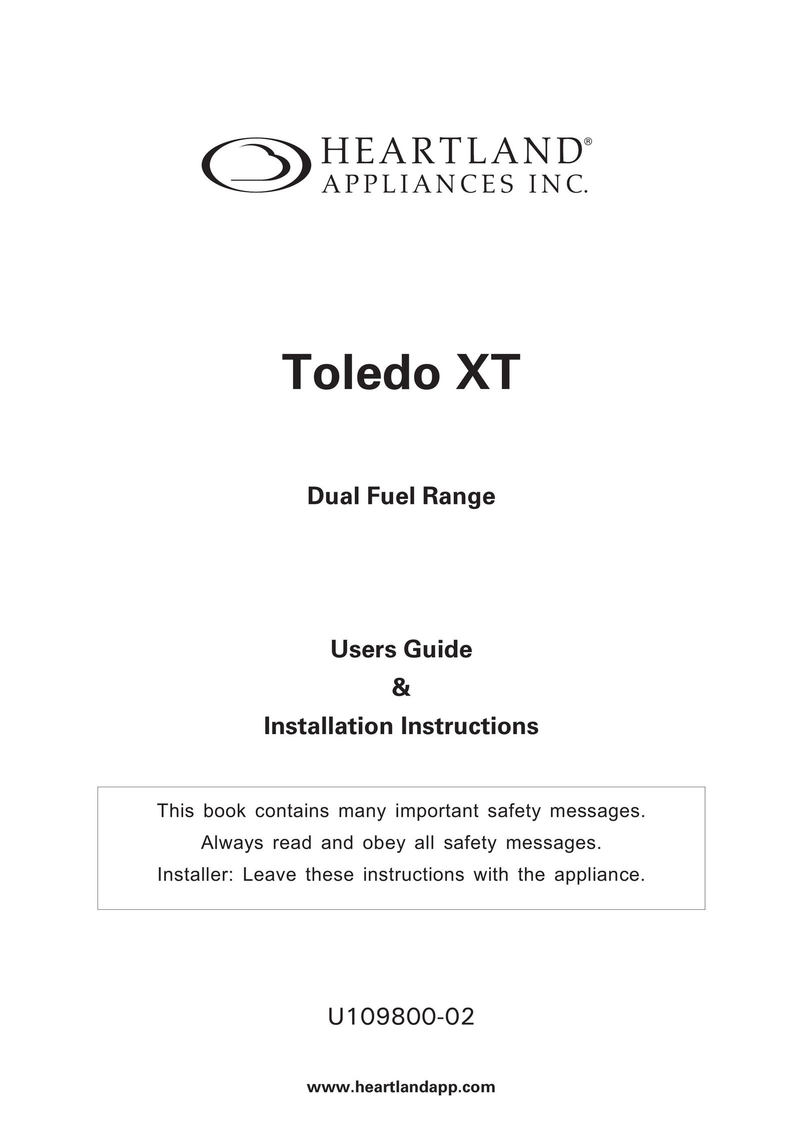 Heartland Toledo XT Range User Manual