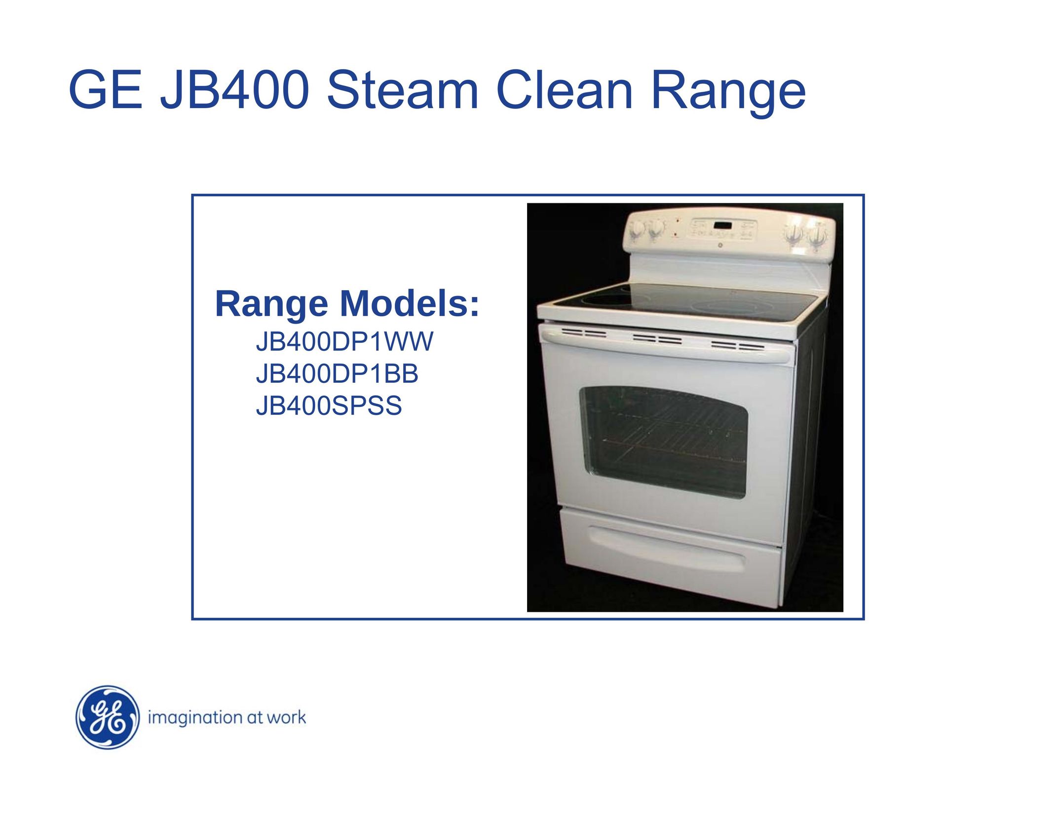 Hotpoint JB400SPSS Range User Manual